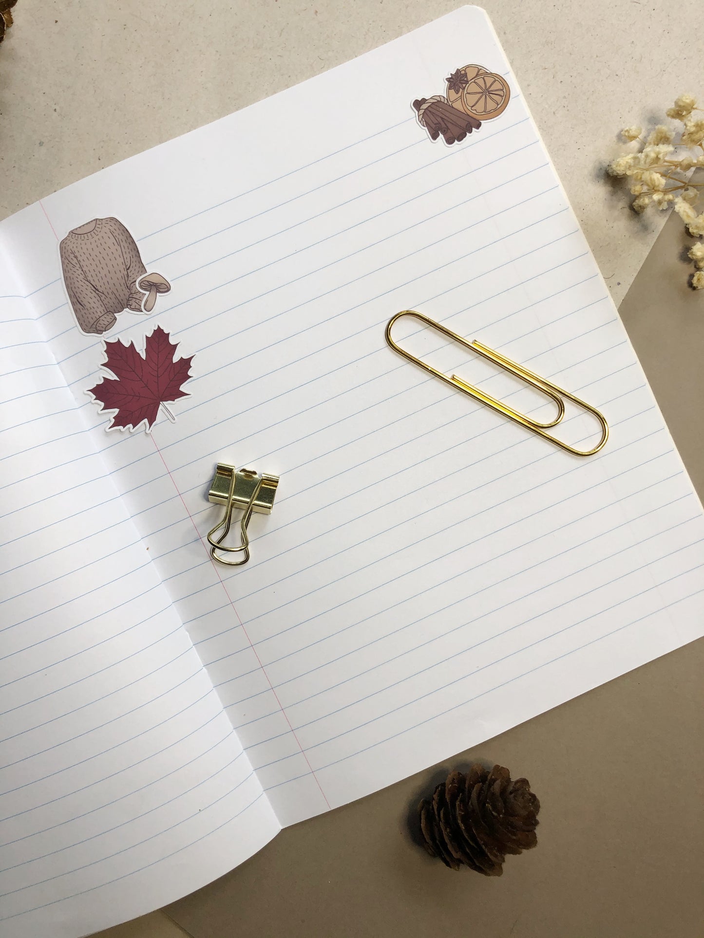 "Cozy Fall"  Sticker Sheet