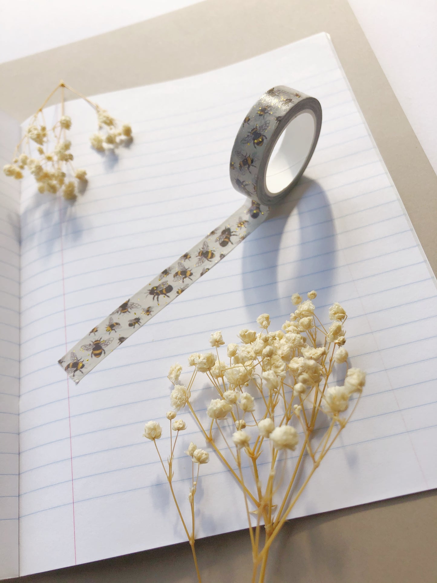 "Gold Foil Bees" Washi Tape