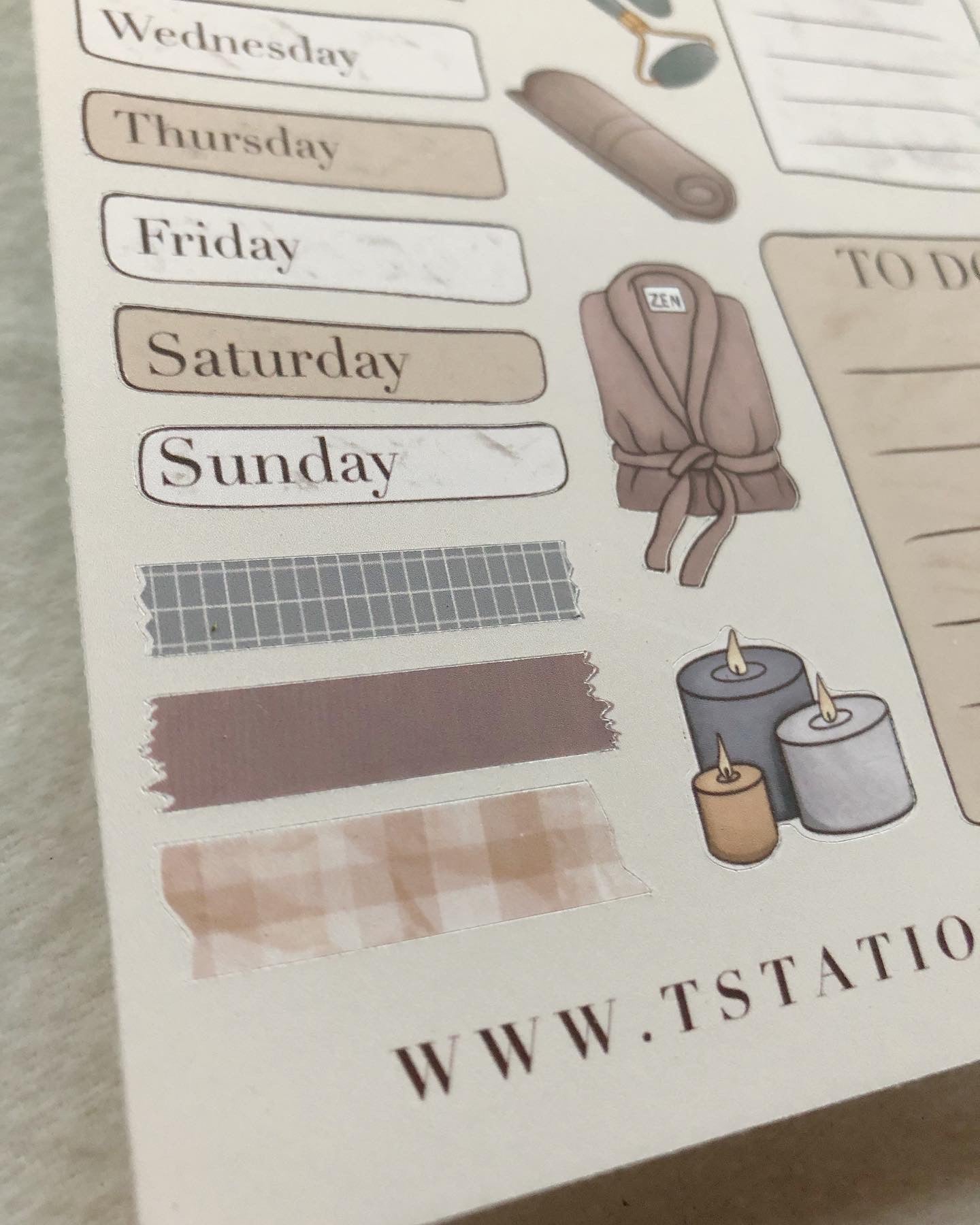 "Self Care Plan" Planner Stickers