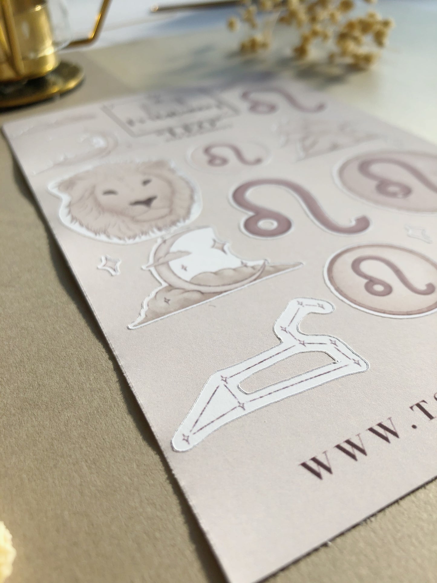 "Leo"  Sticker Sheet