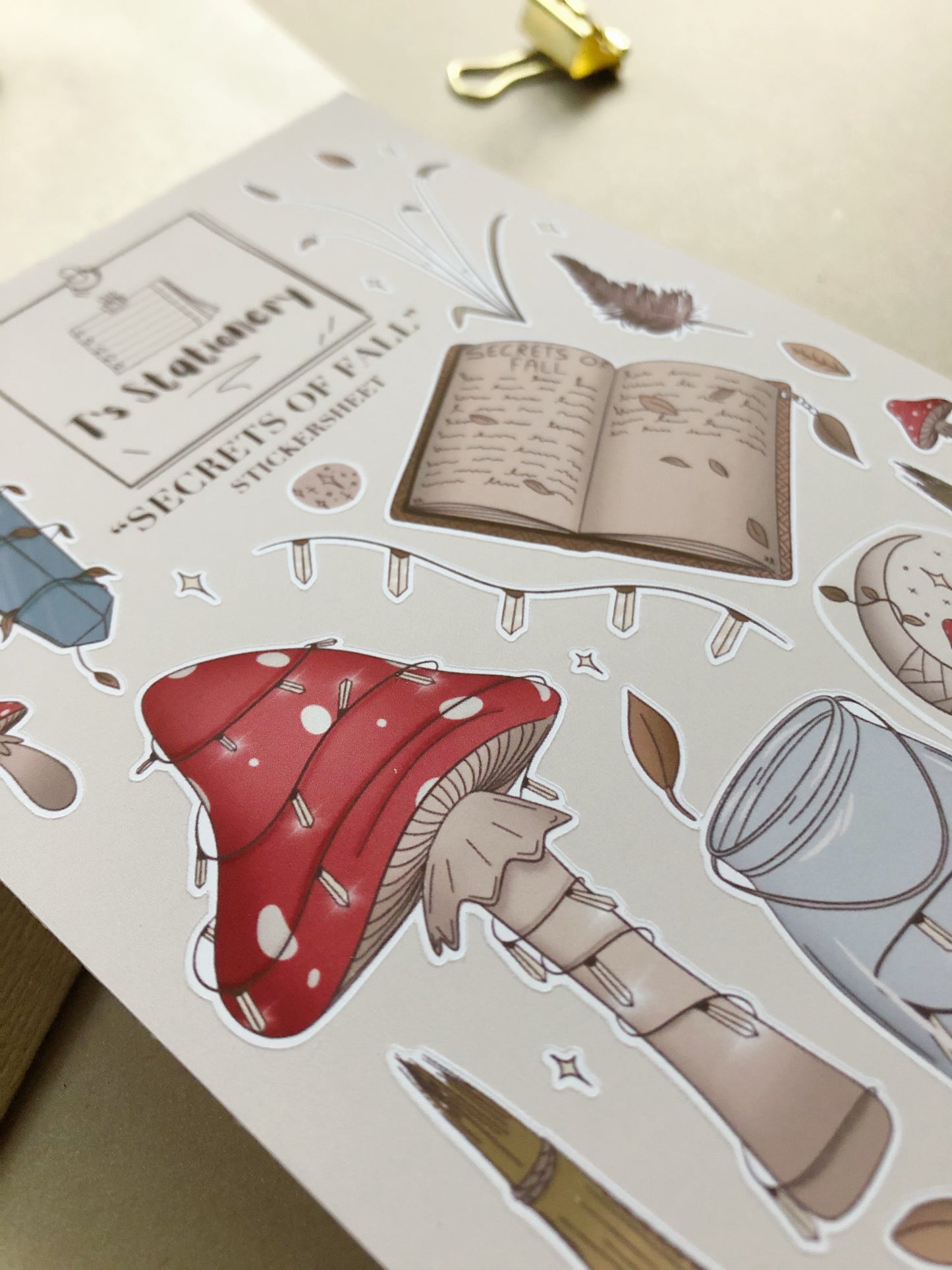 "Secrets Of Fall" Sticker Sheet