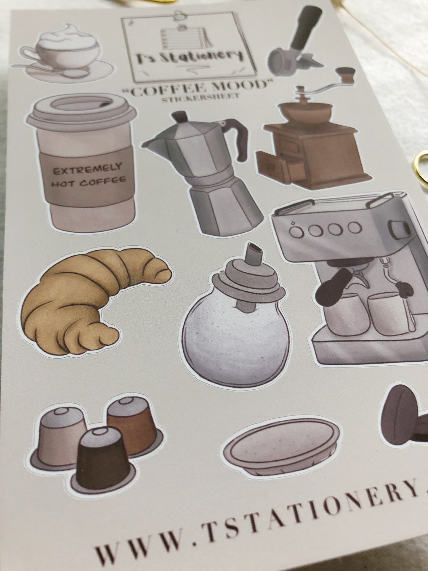 "Coffee Mood" Stickersheet