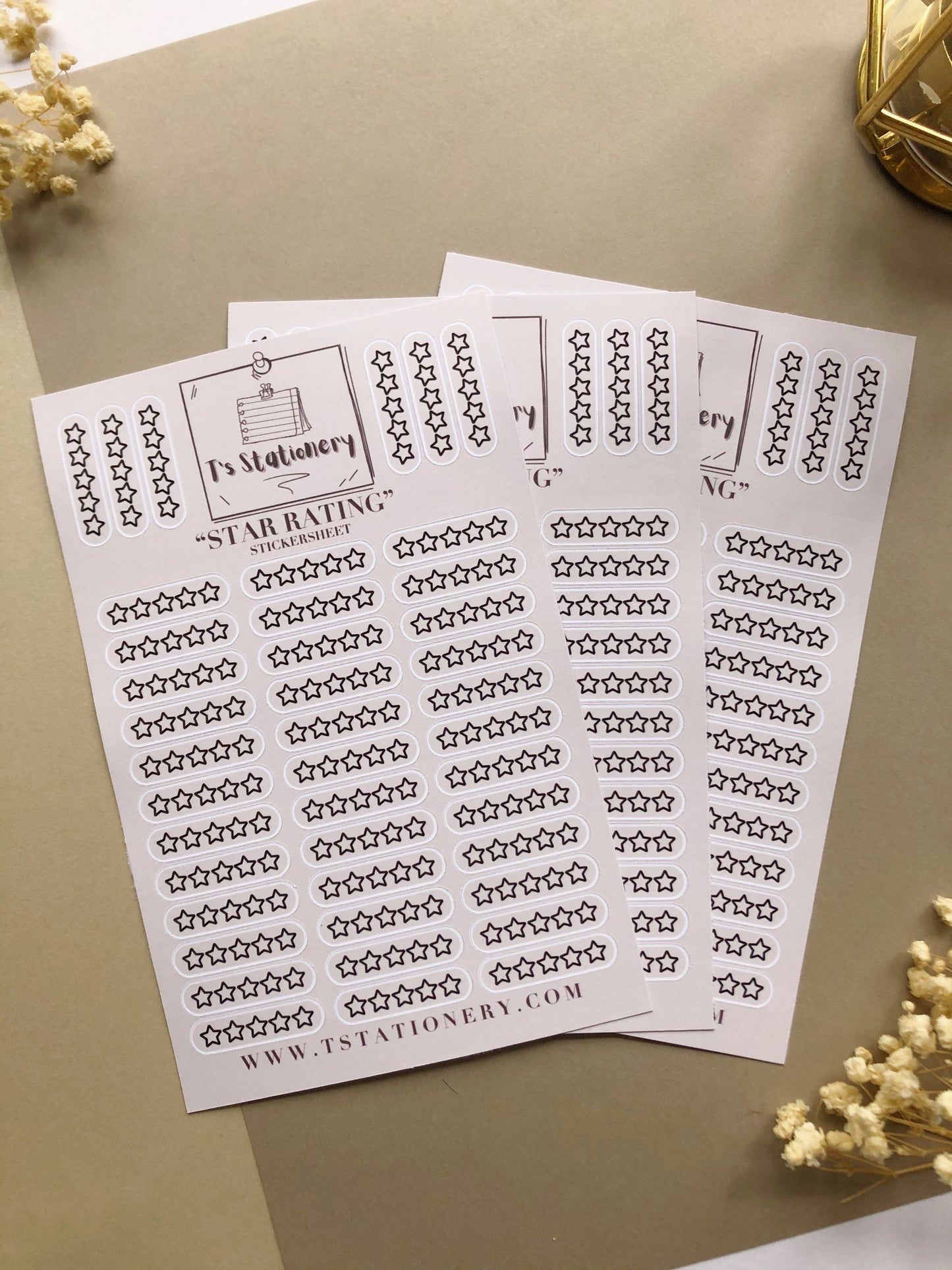"Star Rating" Sticker Sheet
