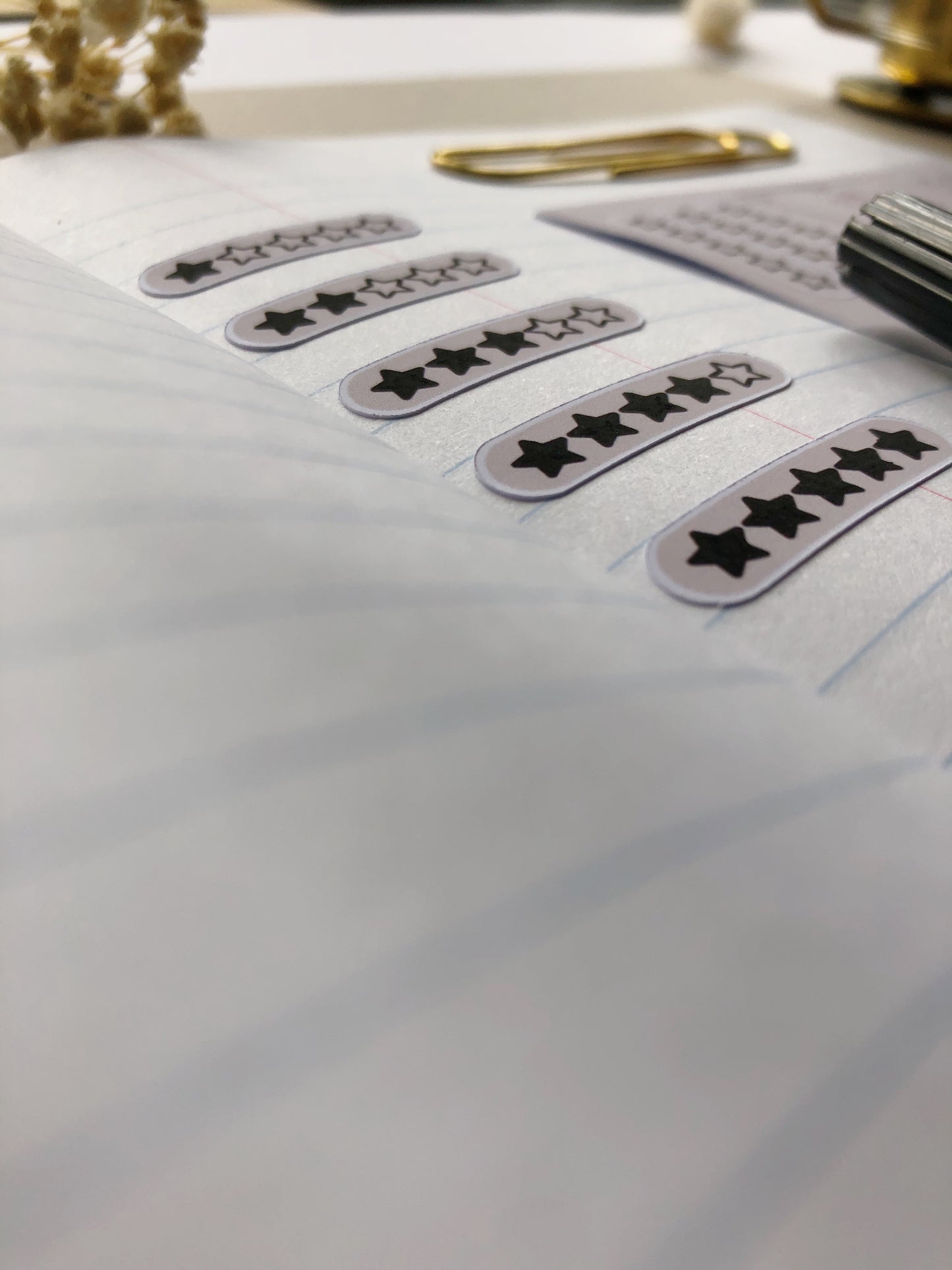 "Star Rating" Sticker Sheet