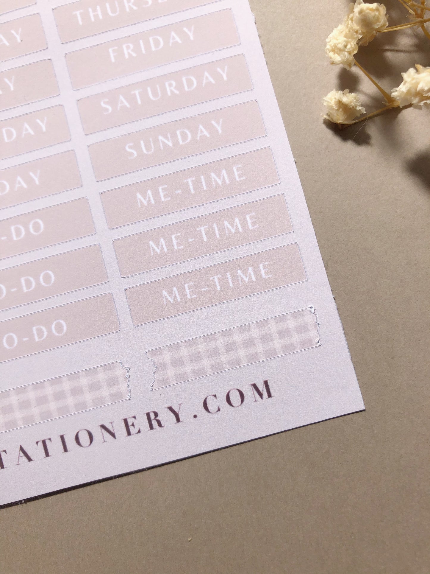 "Weekly Planner" Sticker Sheet