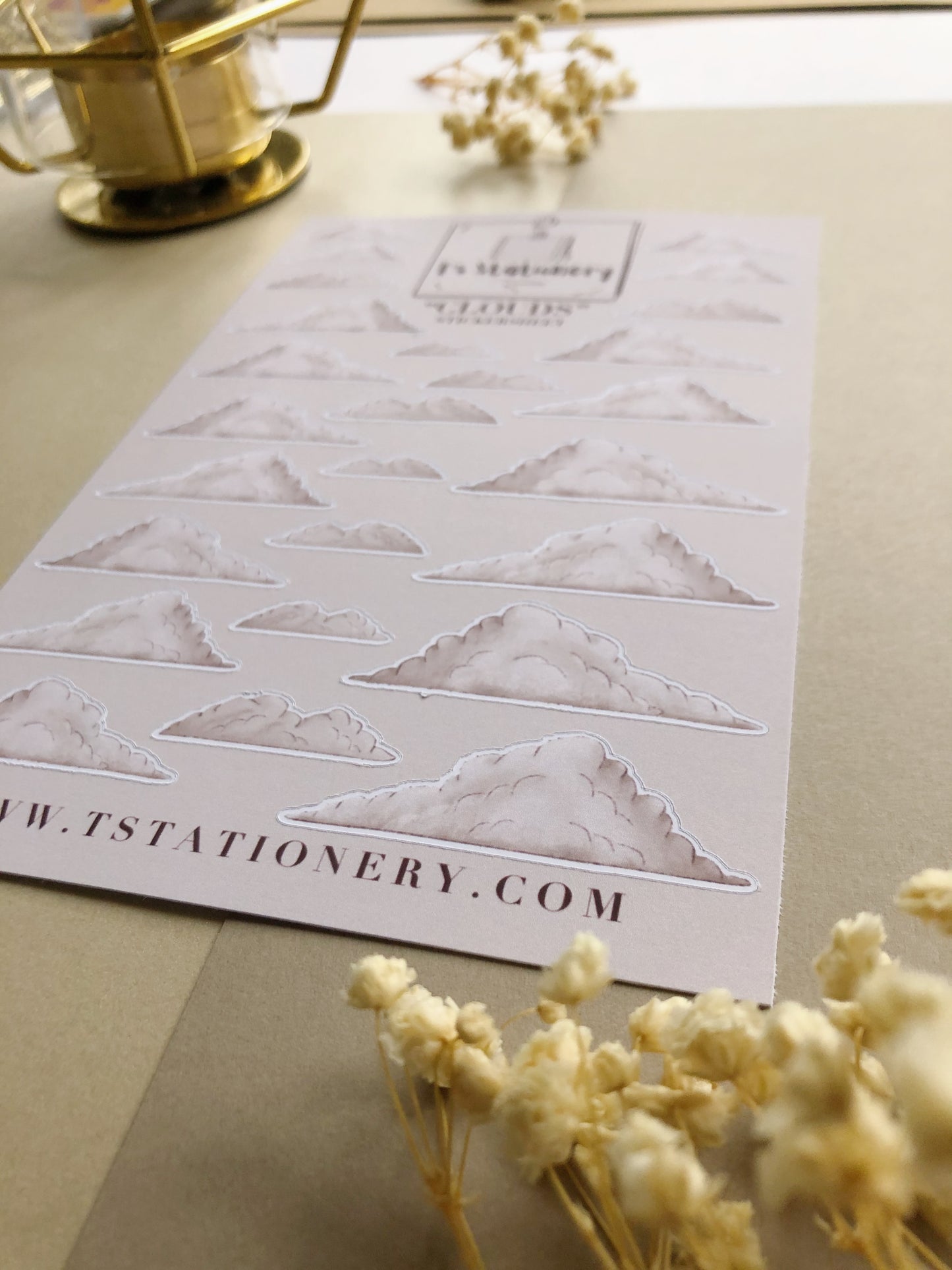 "Clouds"  Sticker Sheet