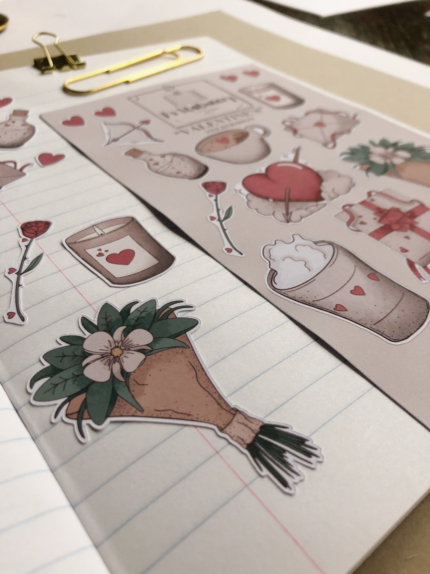 "Valentine" Sticker Sheet