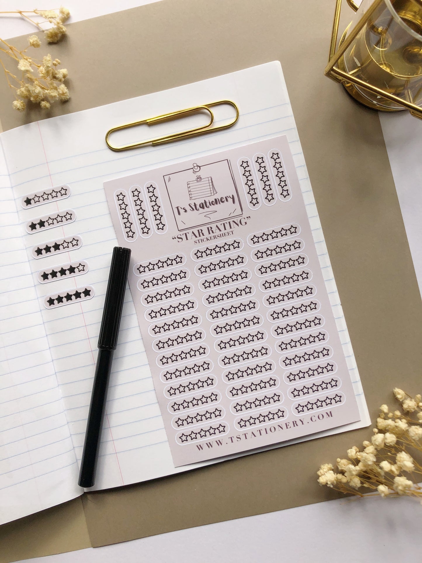 "Star Rating" Sticker Sheet