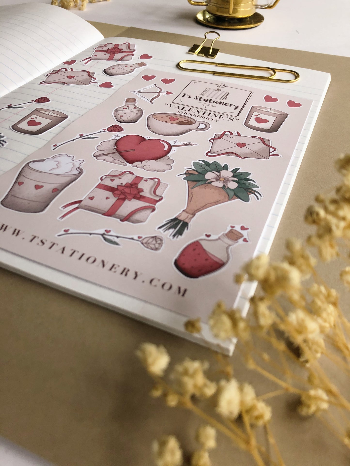 "Valentine" Sticker Sheet