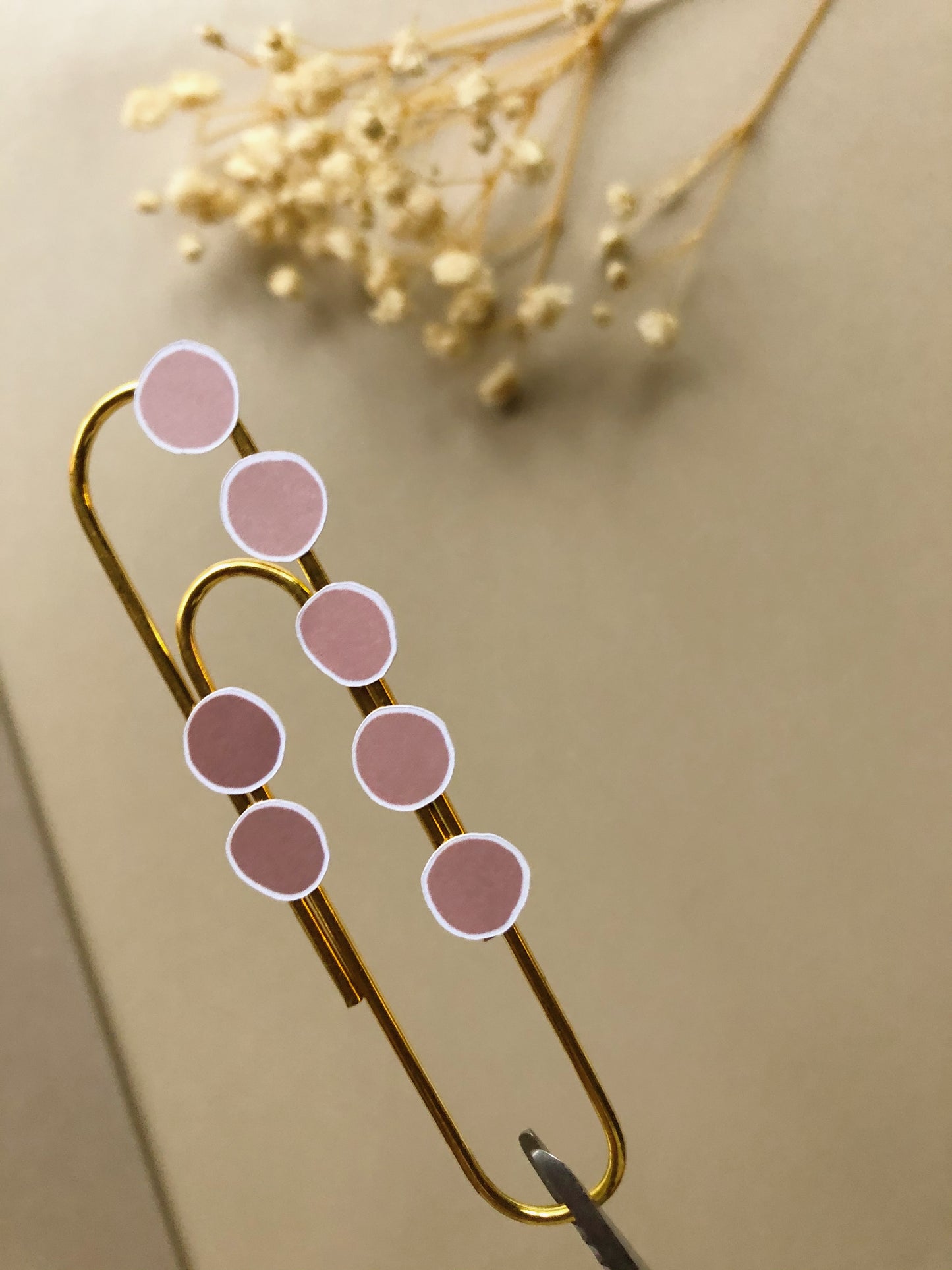 "Warm Beige Dots" Sticker Sheet