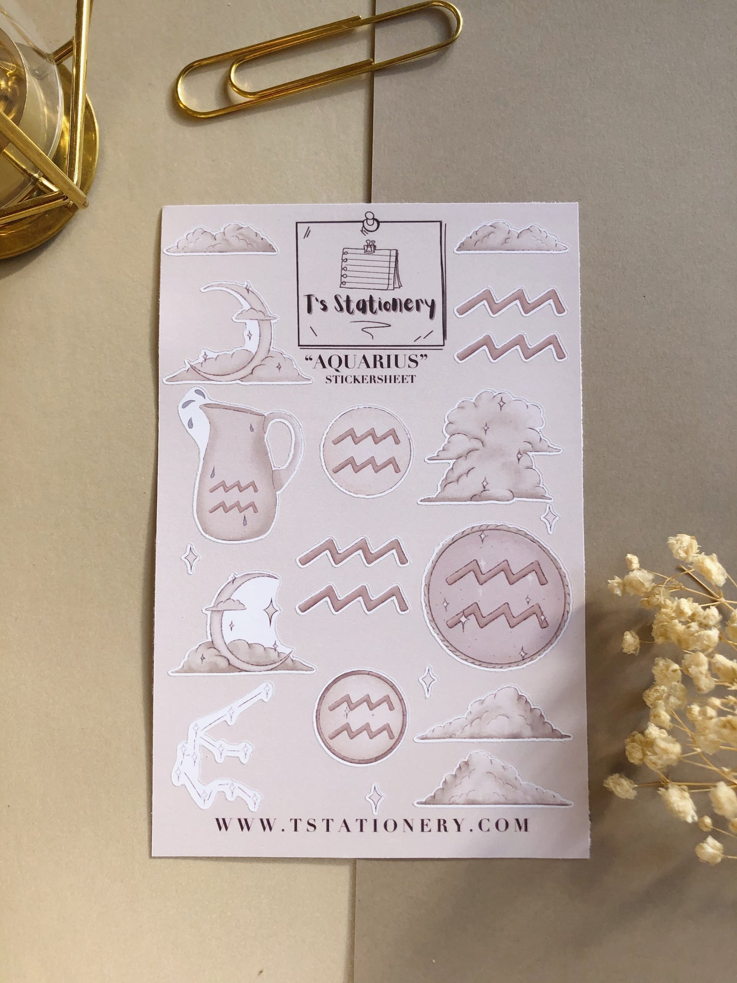 "Aquarius" Sticker Sheet