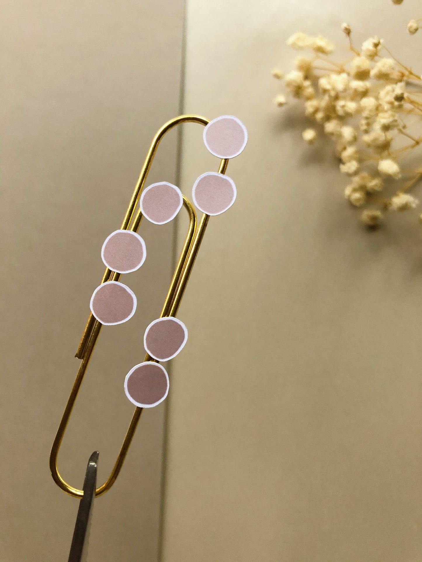 "Beige Dots" Sticker Sheet