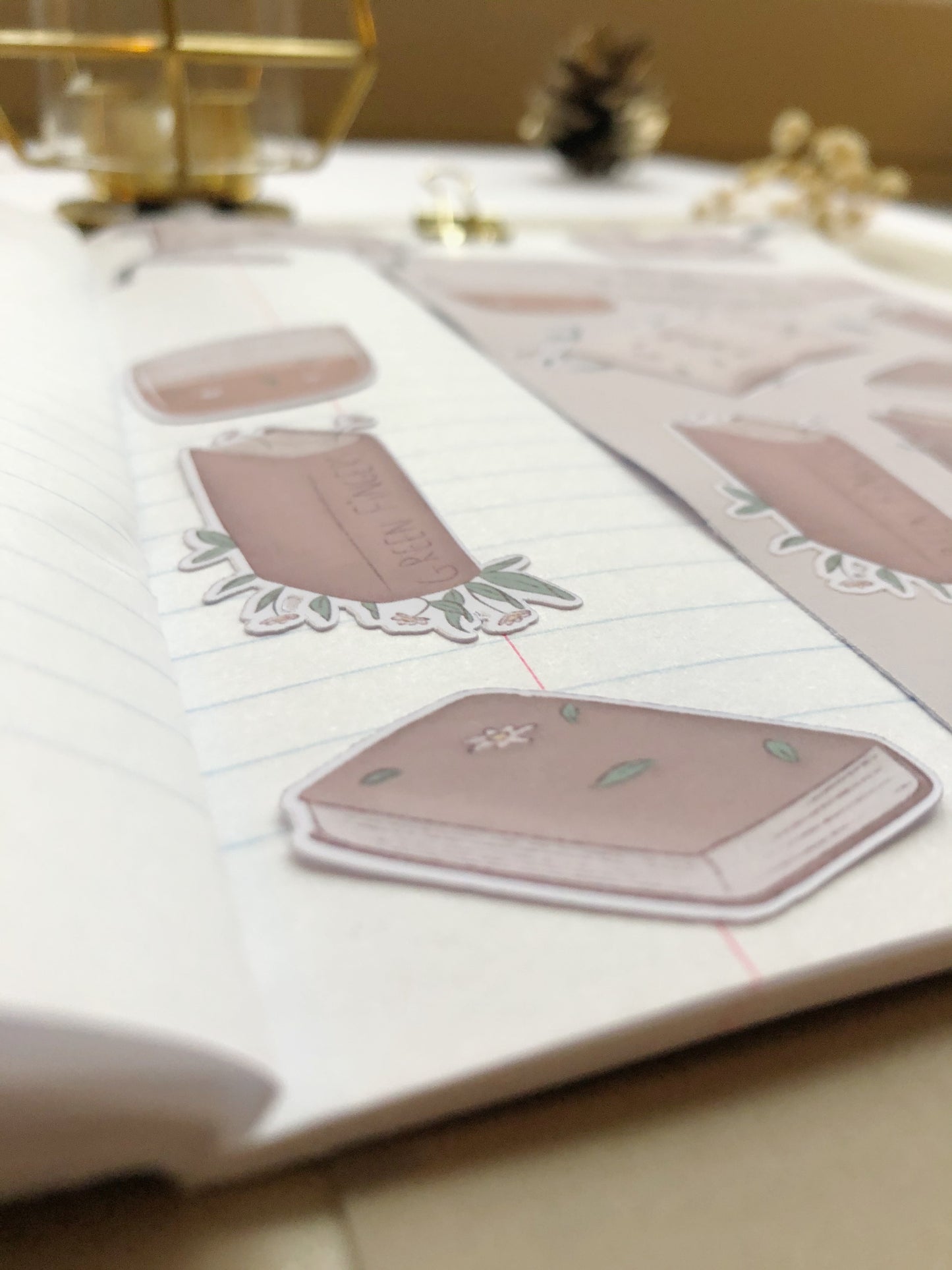 "Spring Books"  Sticker Sheet