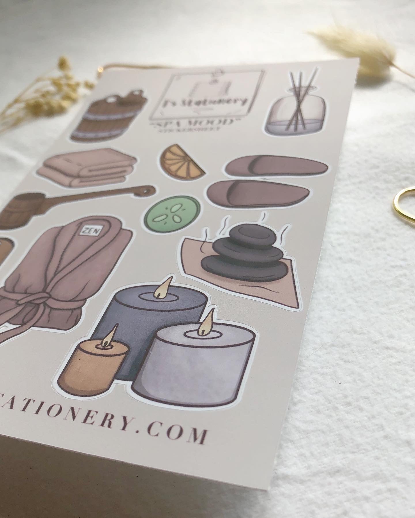 "Spa Mood" Sticker Sheet
