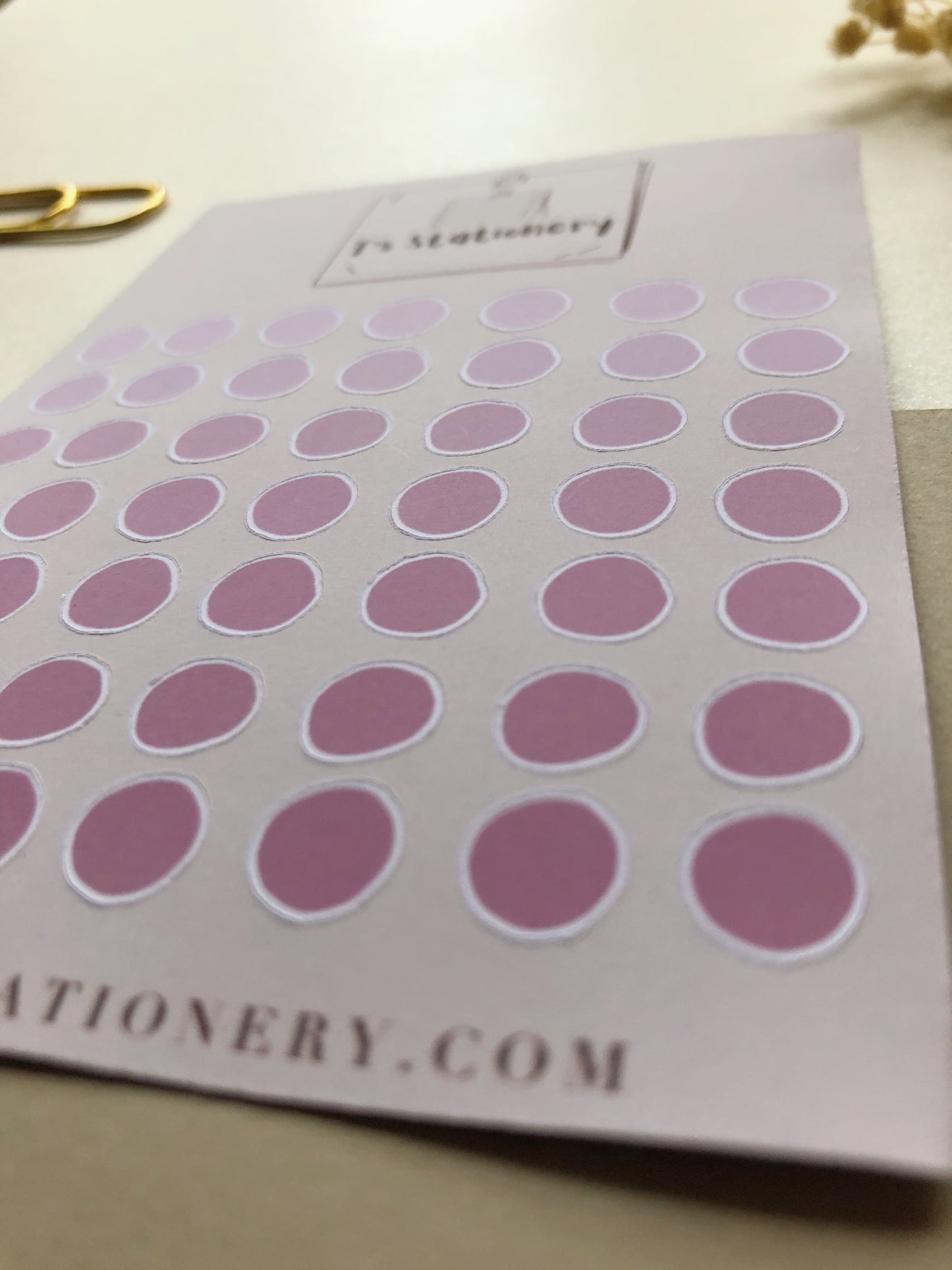 "Pastel Pink Dots"