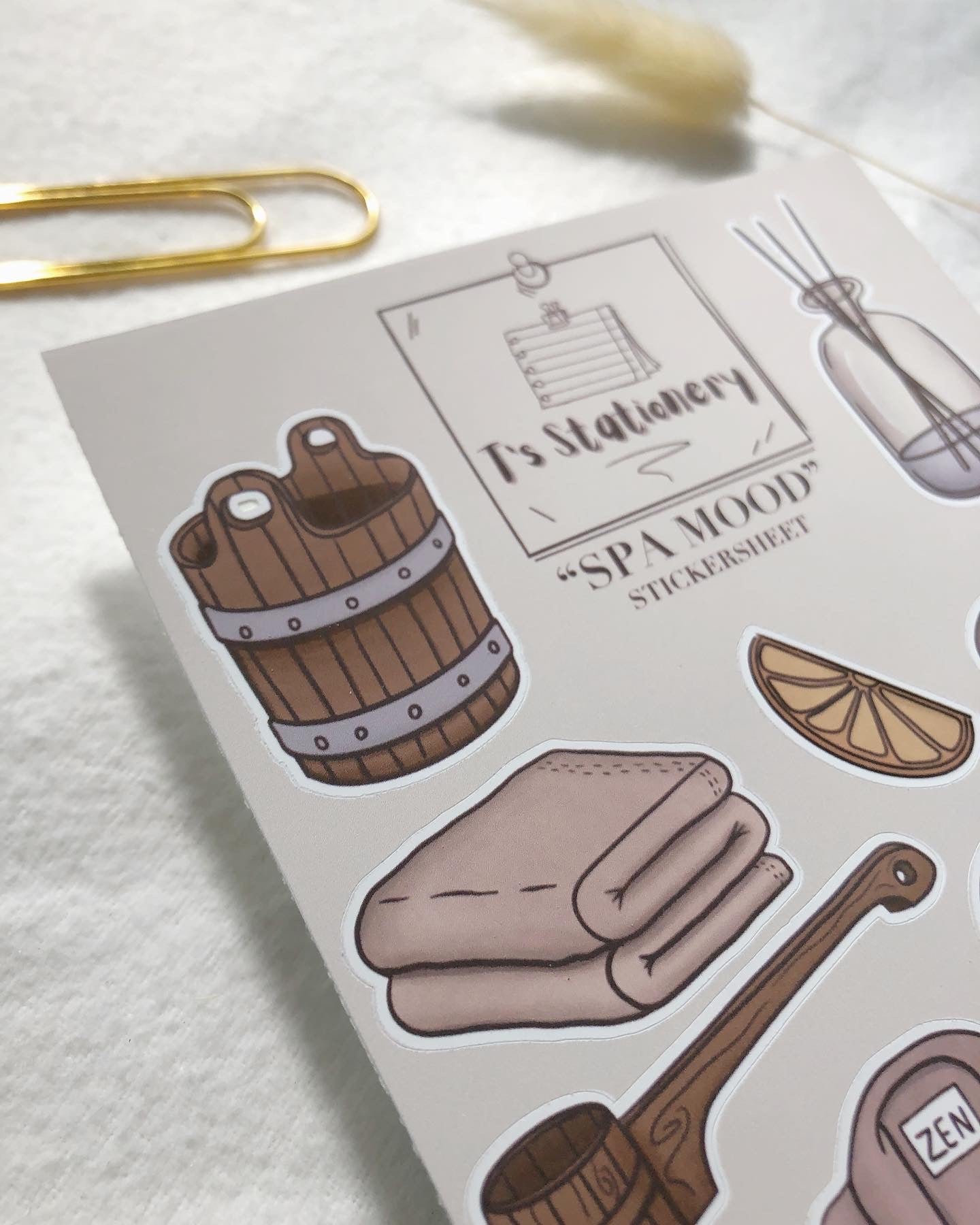 "Spa Mood" Sticker Sheet