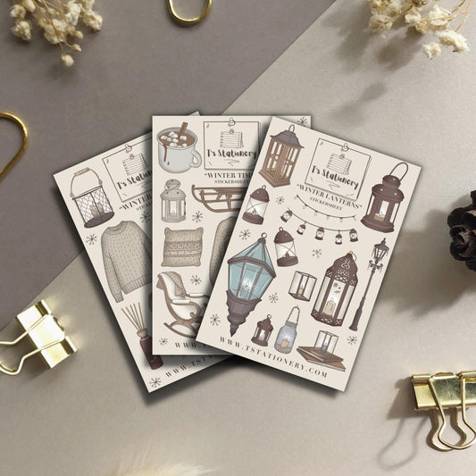 Winter Stickers Set Of 3