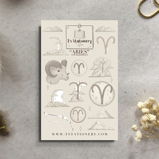 "Aries" Sticker Sheet