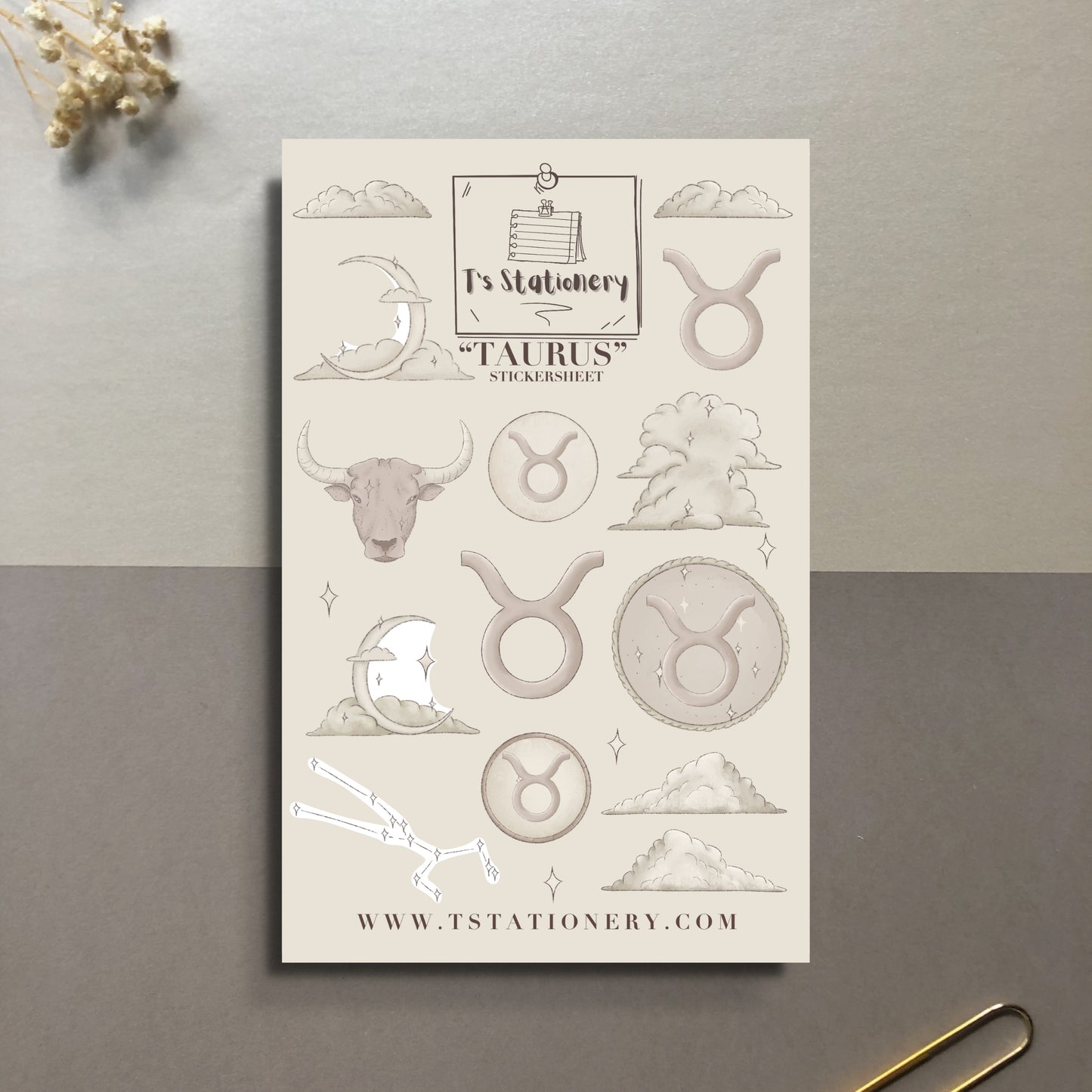 "Taurus" Sticker Sheet