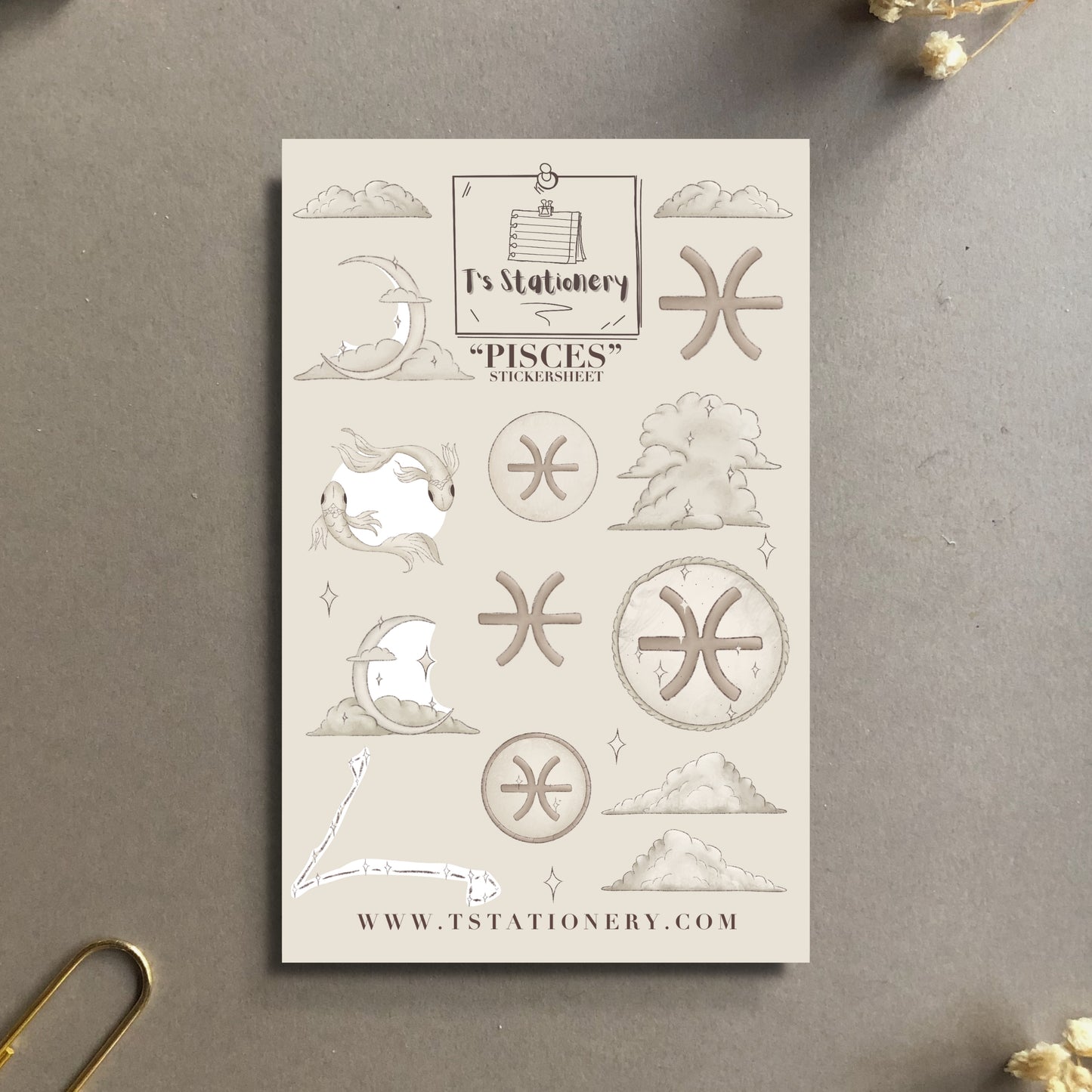 "Pisces" Sticker Sheet