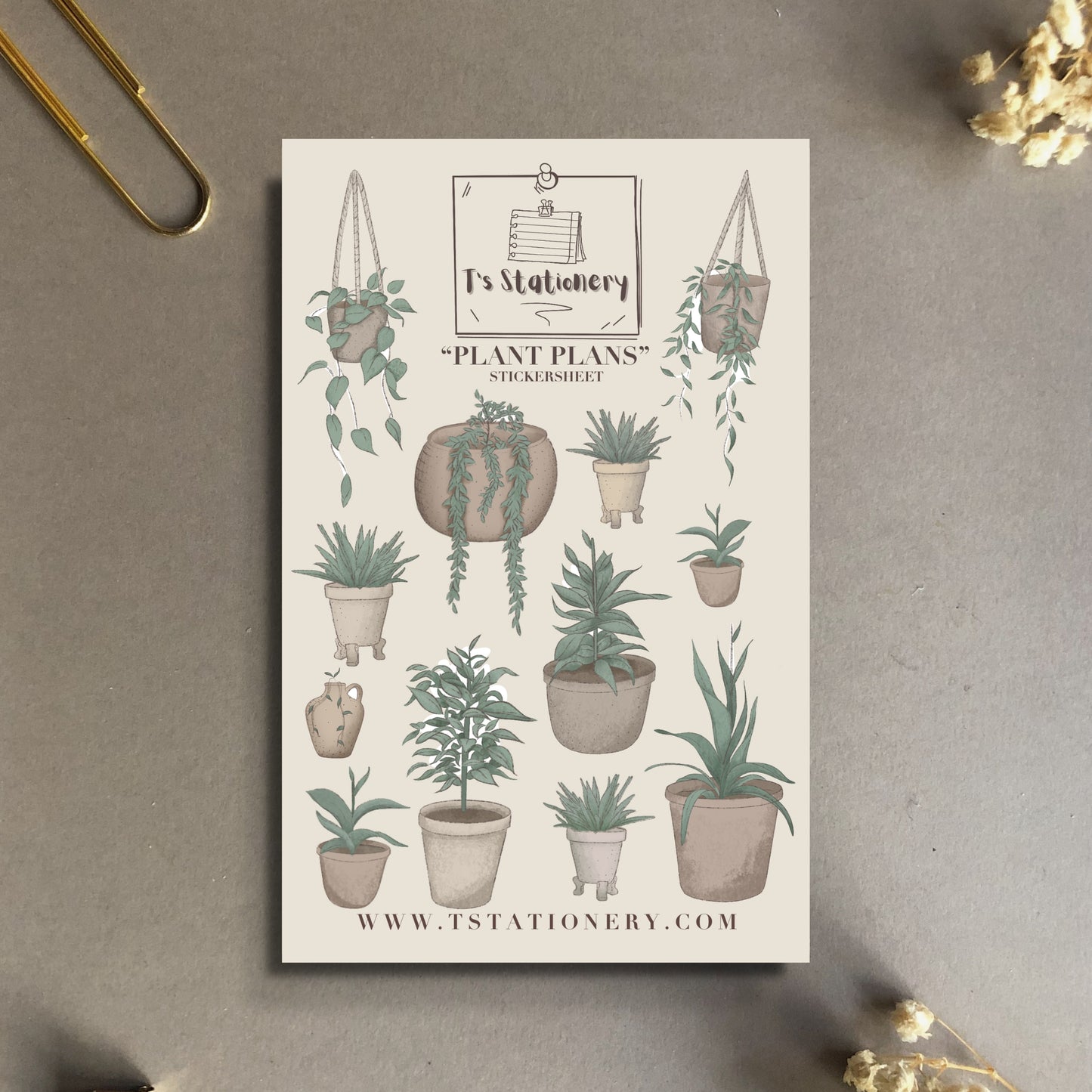 "Plant Plans" Sticker Sheet