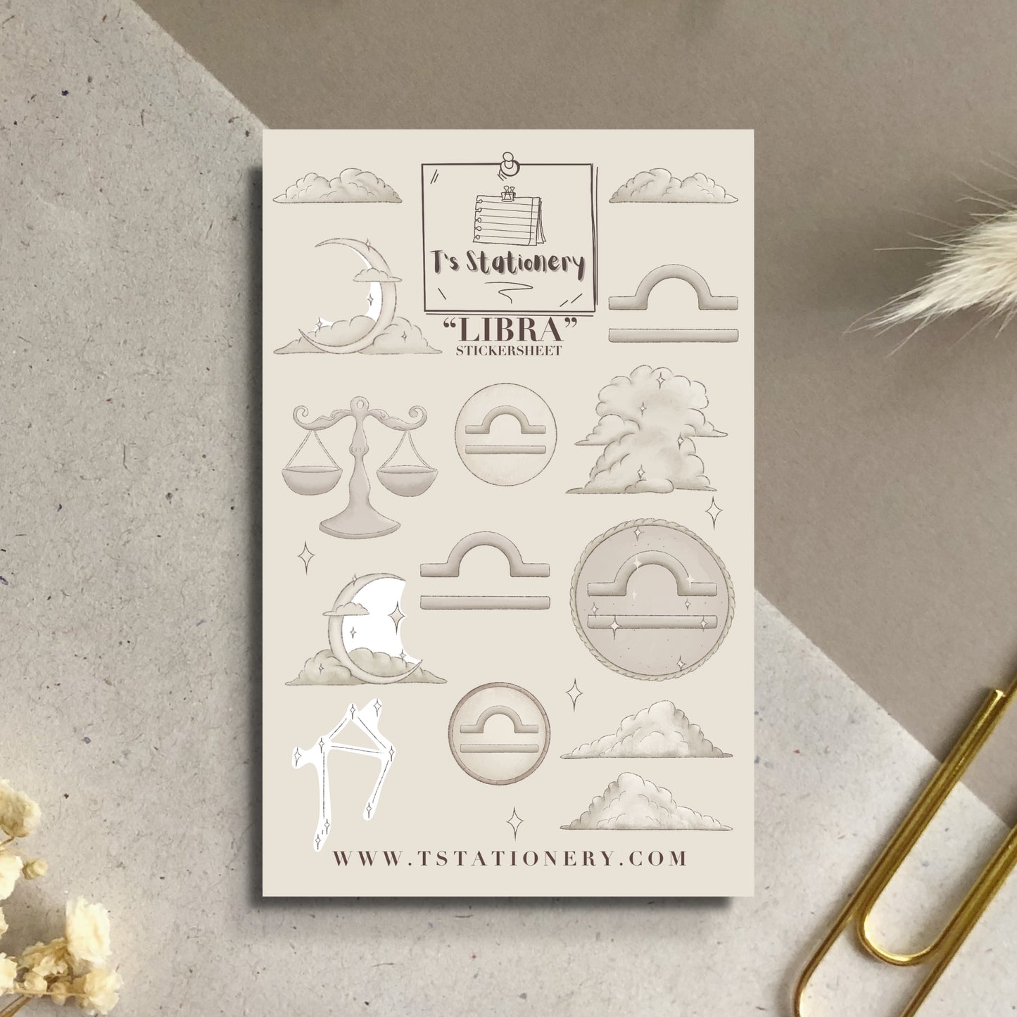 "Libra" Sticker Sheet