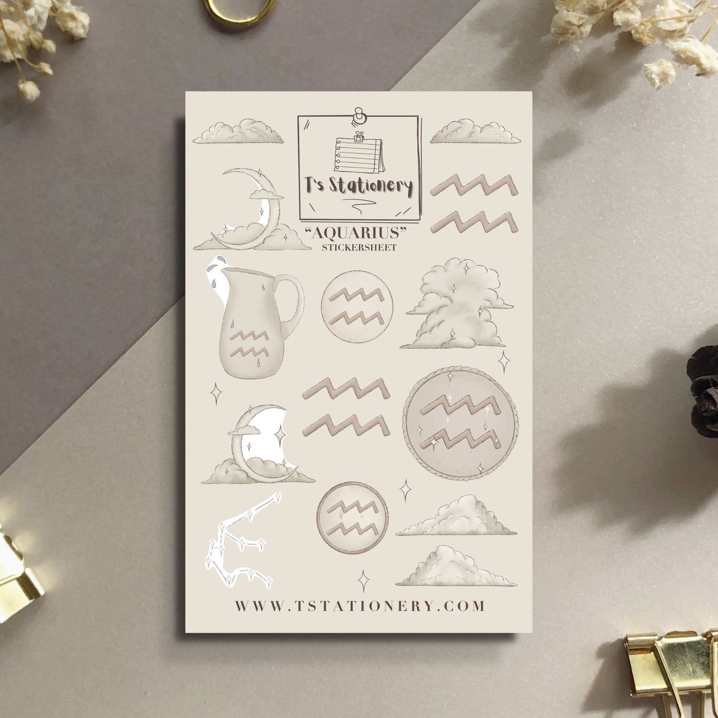 "Aquarius" Sticker Sheet