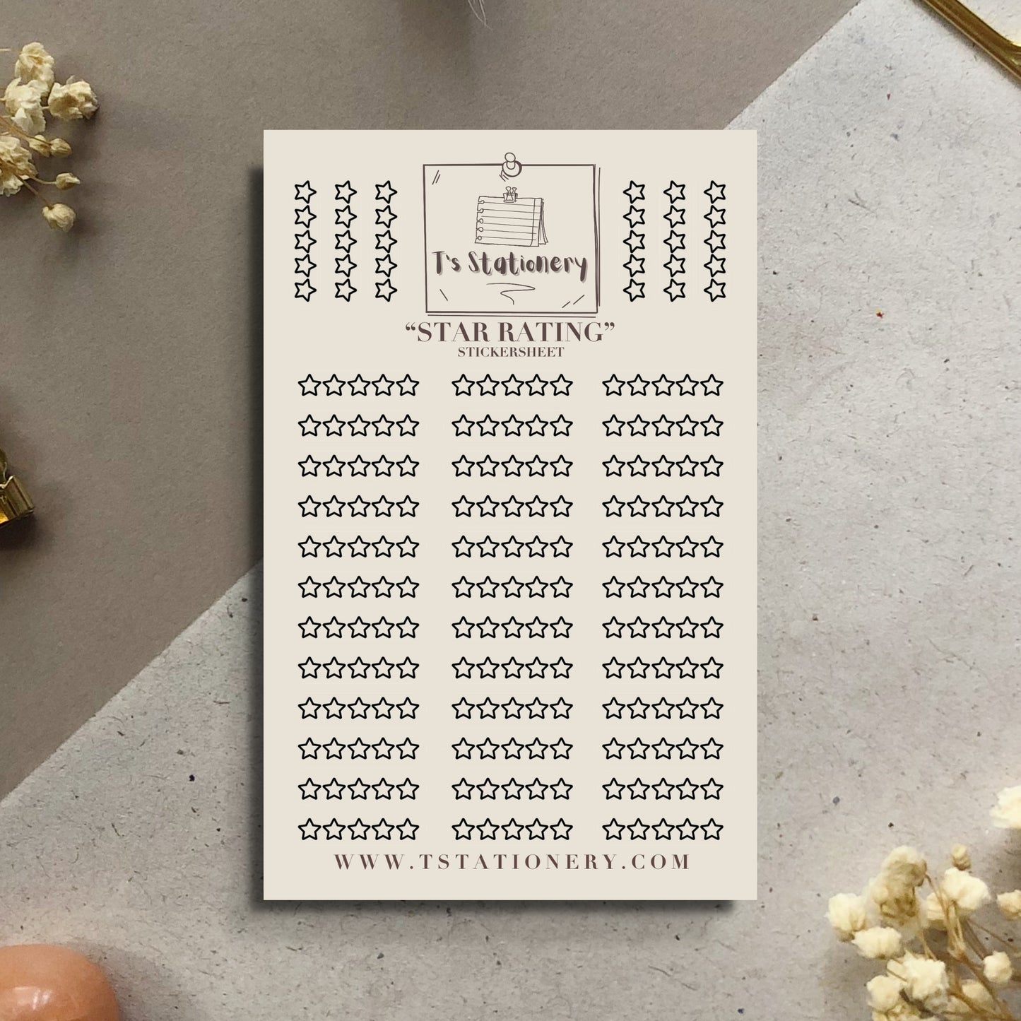 "Star Rating" Sticker Sheet