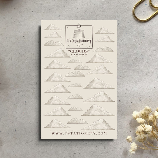 "Clouds"  Sticker Sheet