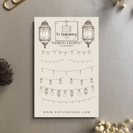 "String Lights"  Sticker Sheet