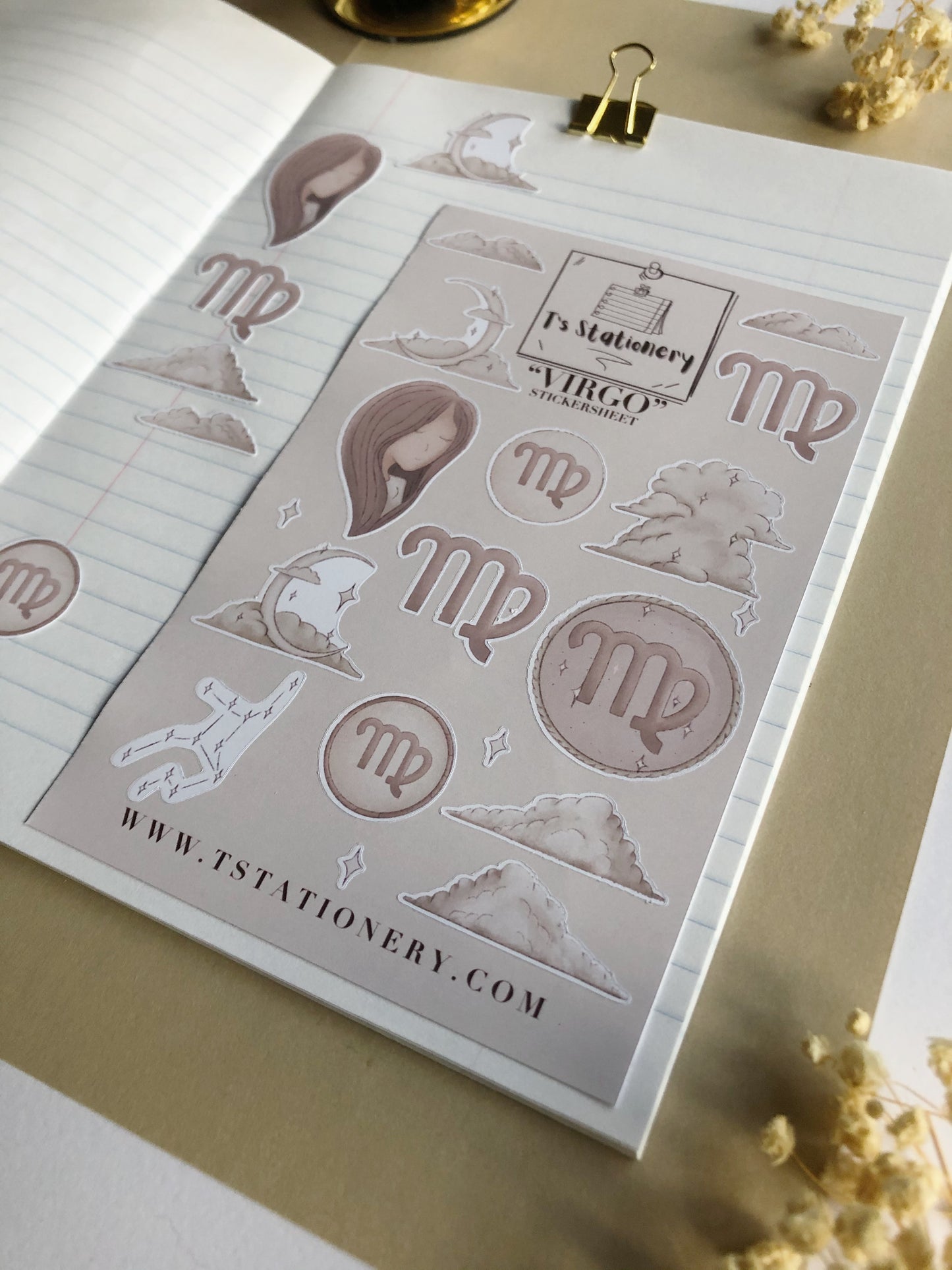 "Virgo"  Sticker Sheet