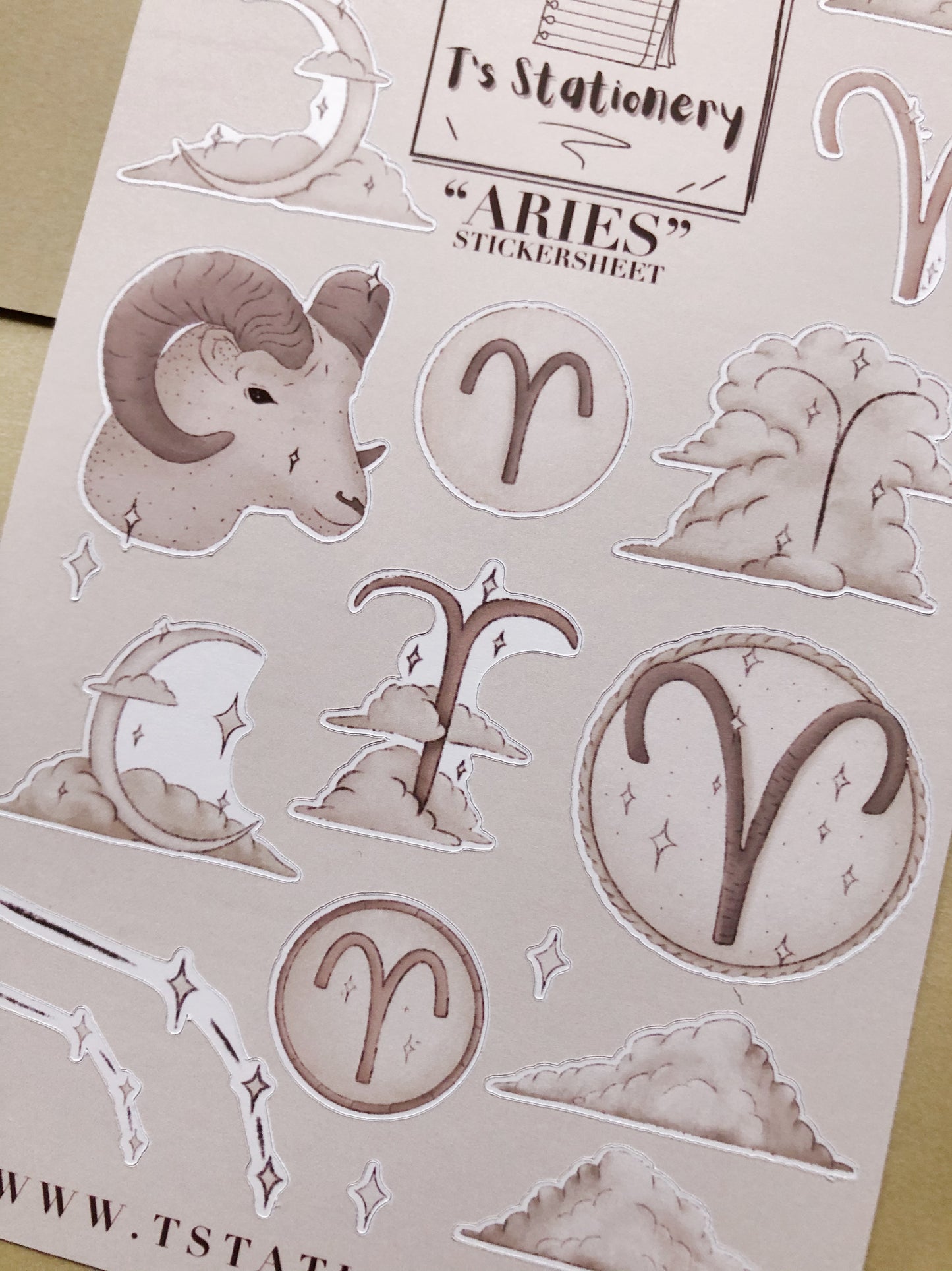"Aries" Sticker Sheet