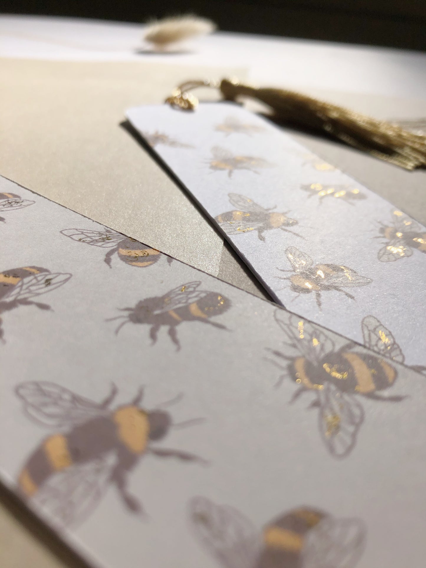Busy Bee Bookmark (Without Gold Foil)