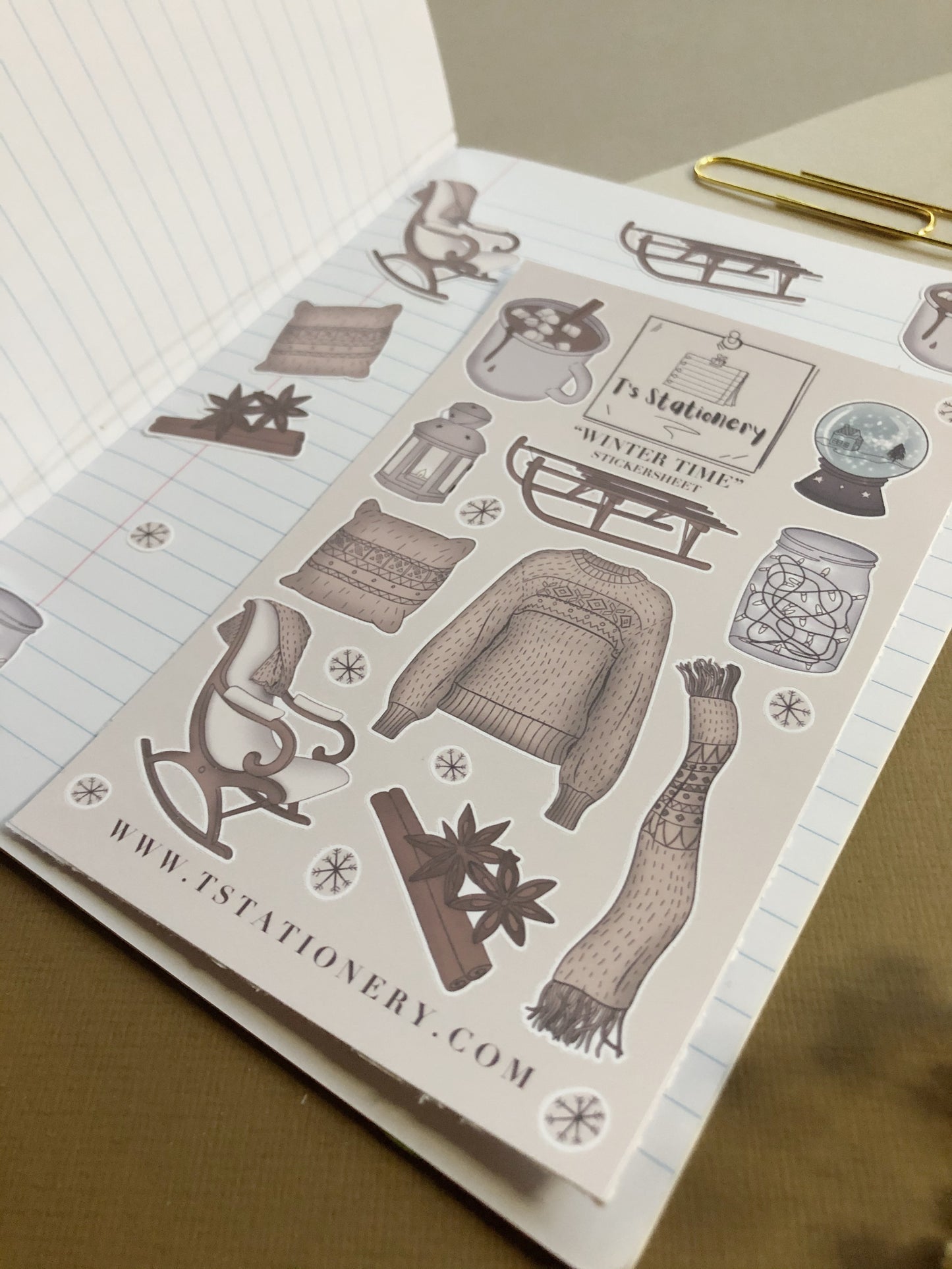 "Winter Time" Sticker Sheet