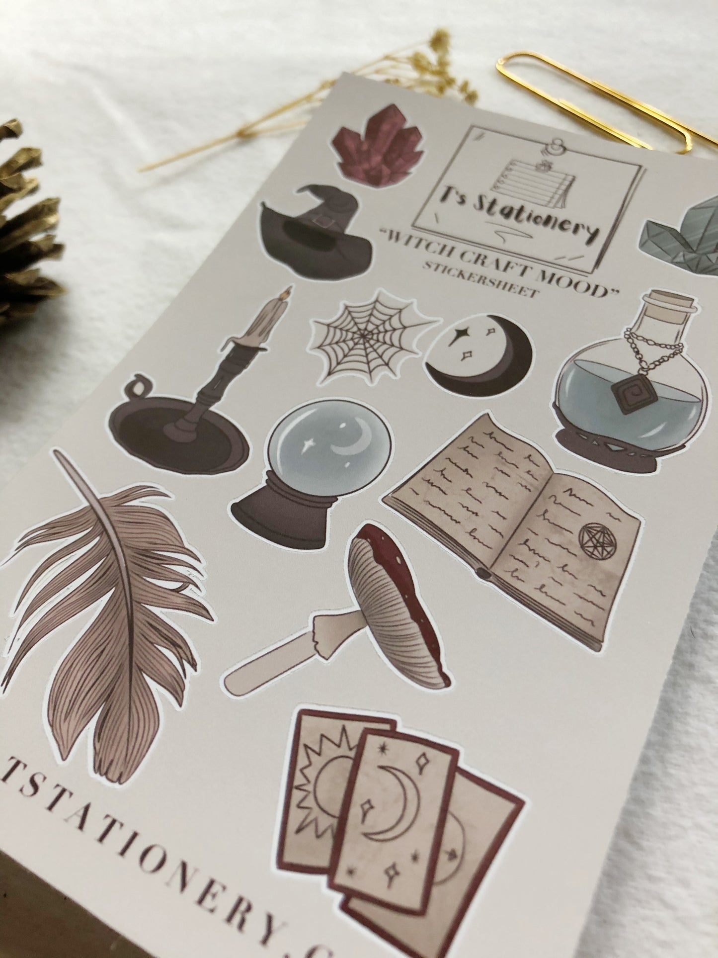 "Witchcraft Mood" Stickers Sheet
