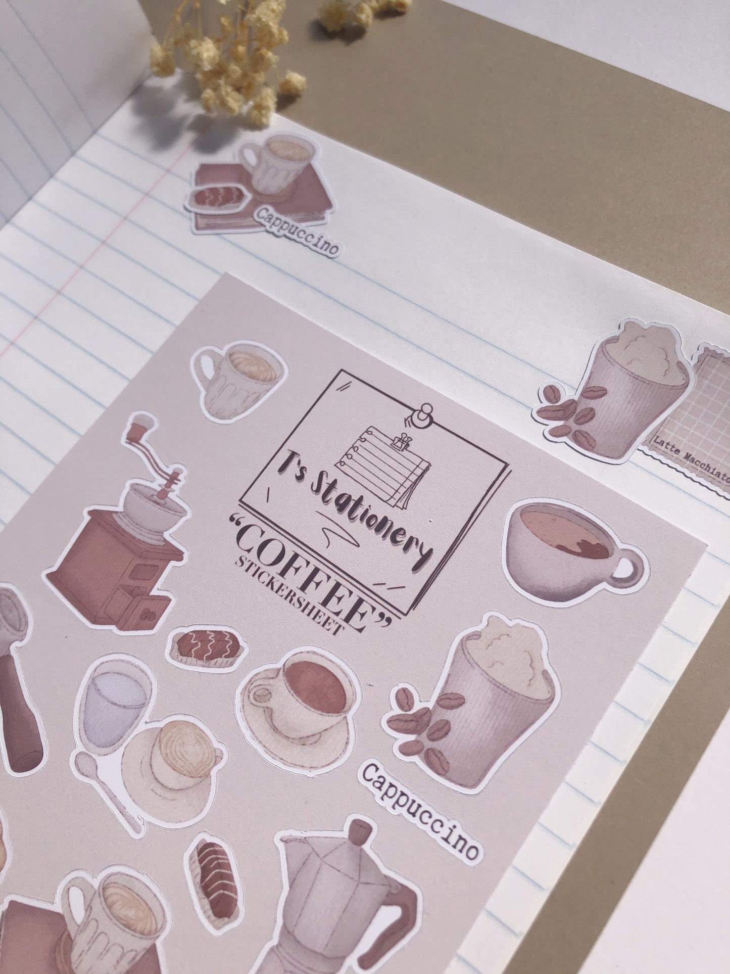 "Coffee"  Sticker Sheet
