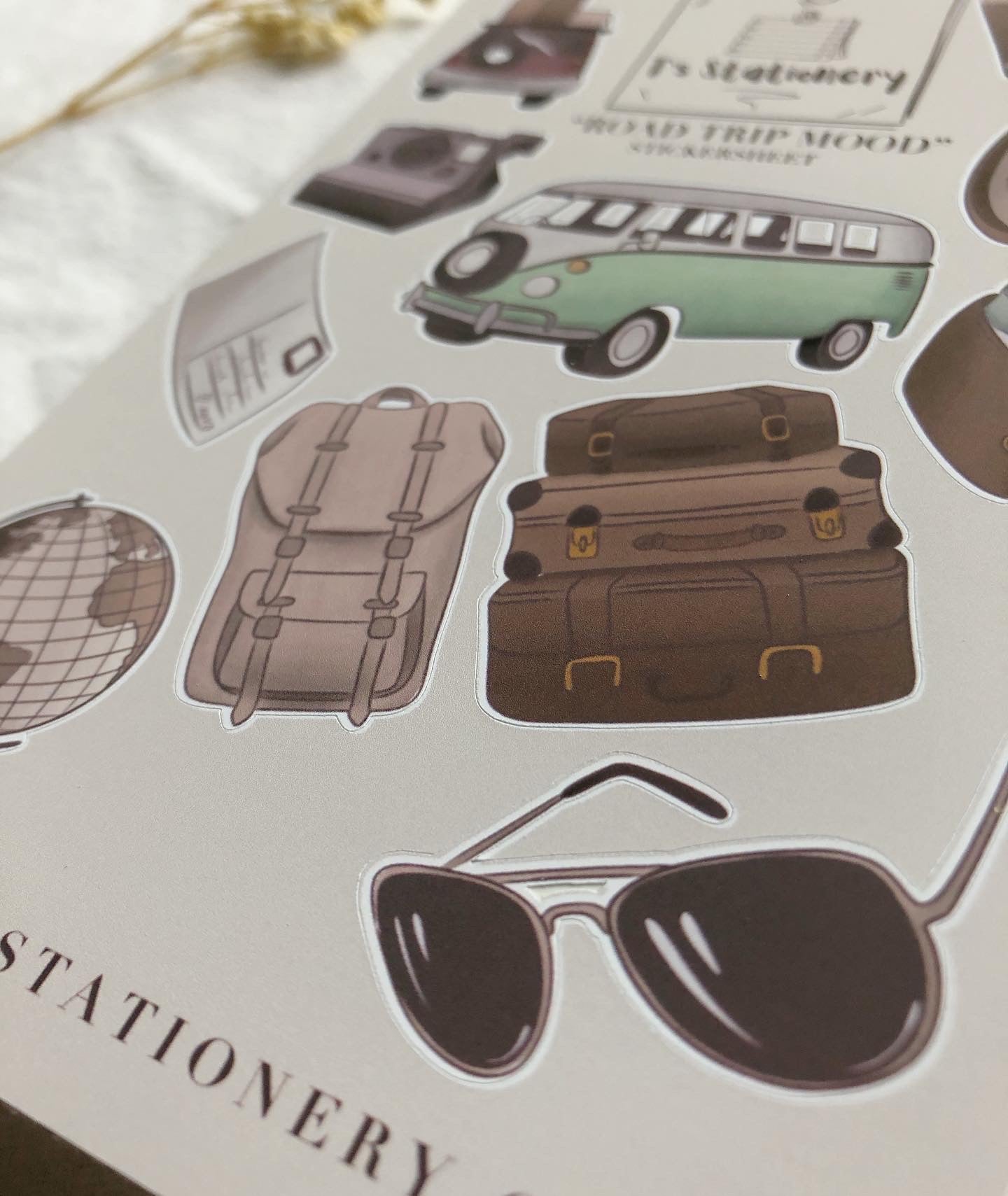 "Road Trip Mood" Stickers Sheet