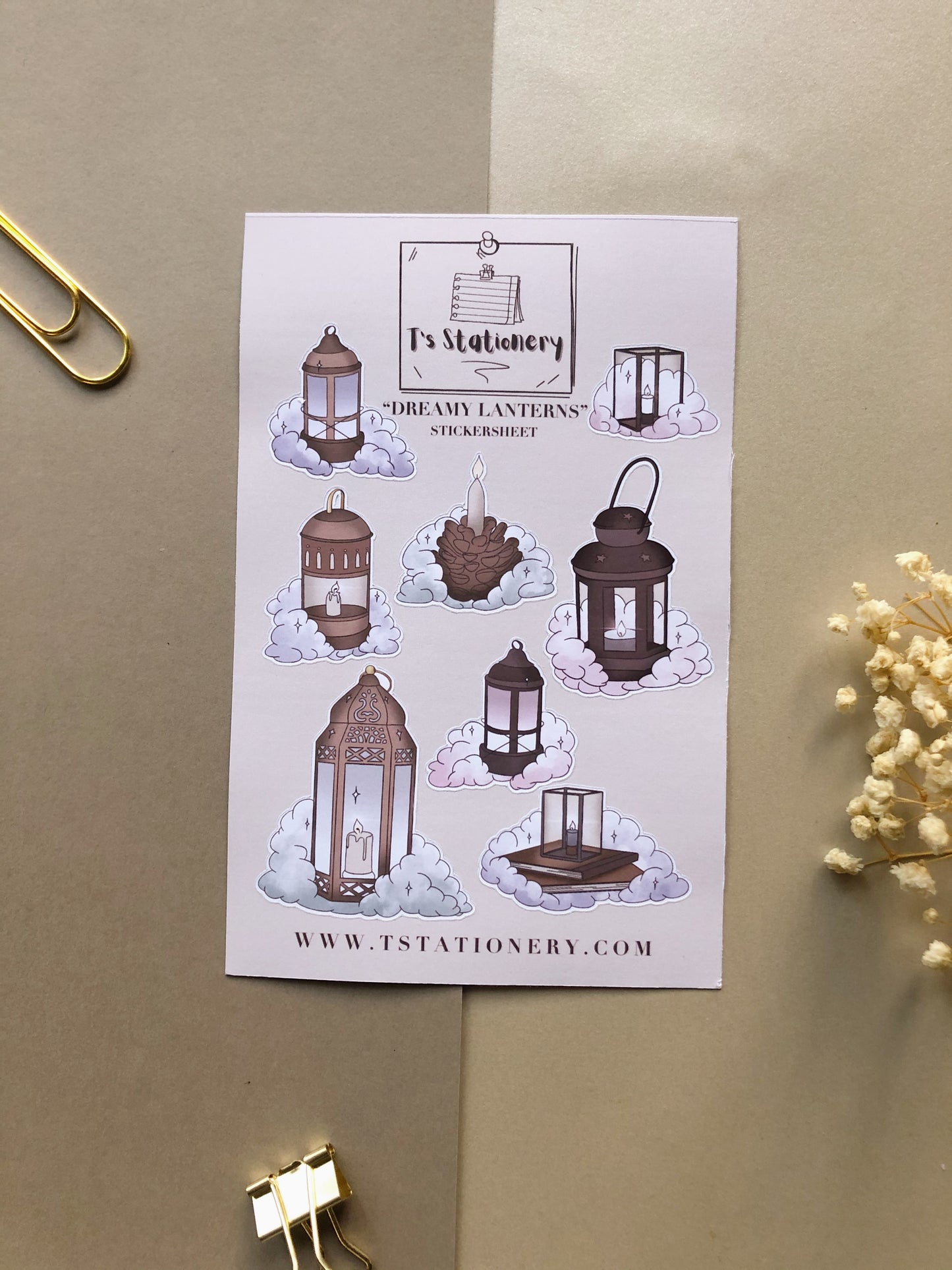 "Dreamy Lanterns" Sticker Sheet