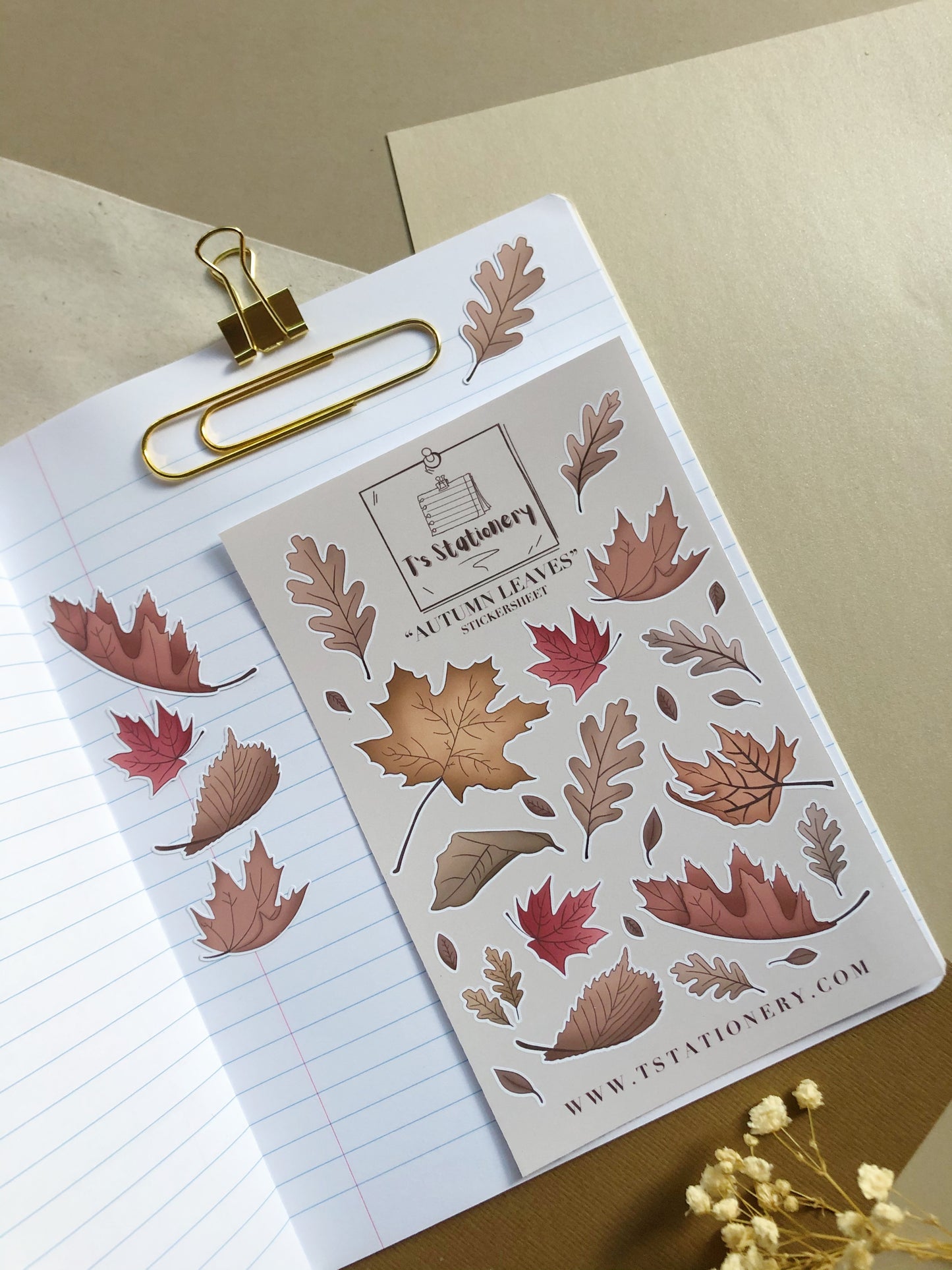 "Autumn Leaves" Sticker Sheet