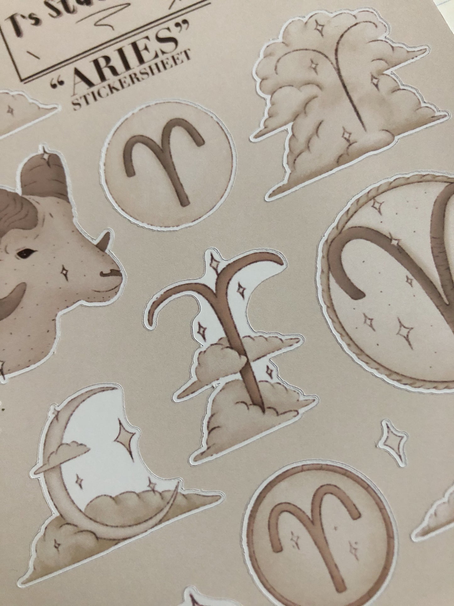 "Aries" Sticker Sheet