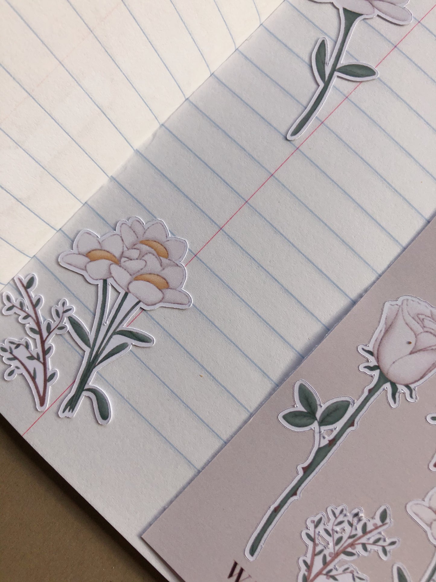 "Flowers"  Sticker Sheet