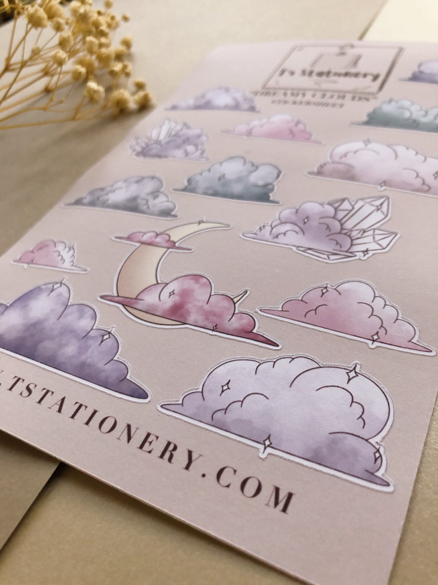 "Dreamy Clouds" Sticker Sheet