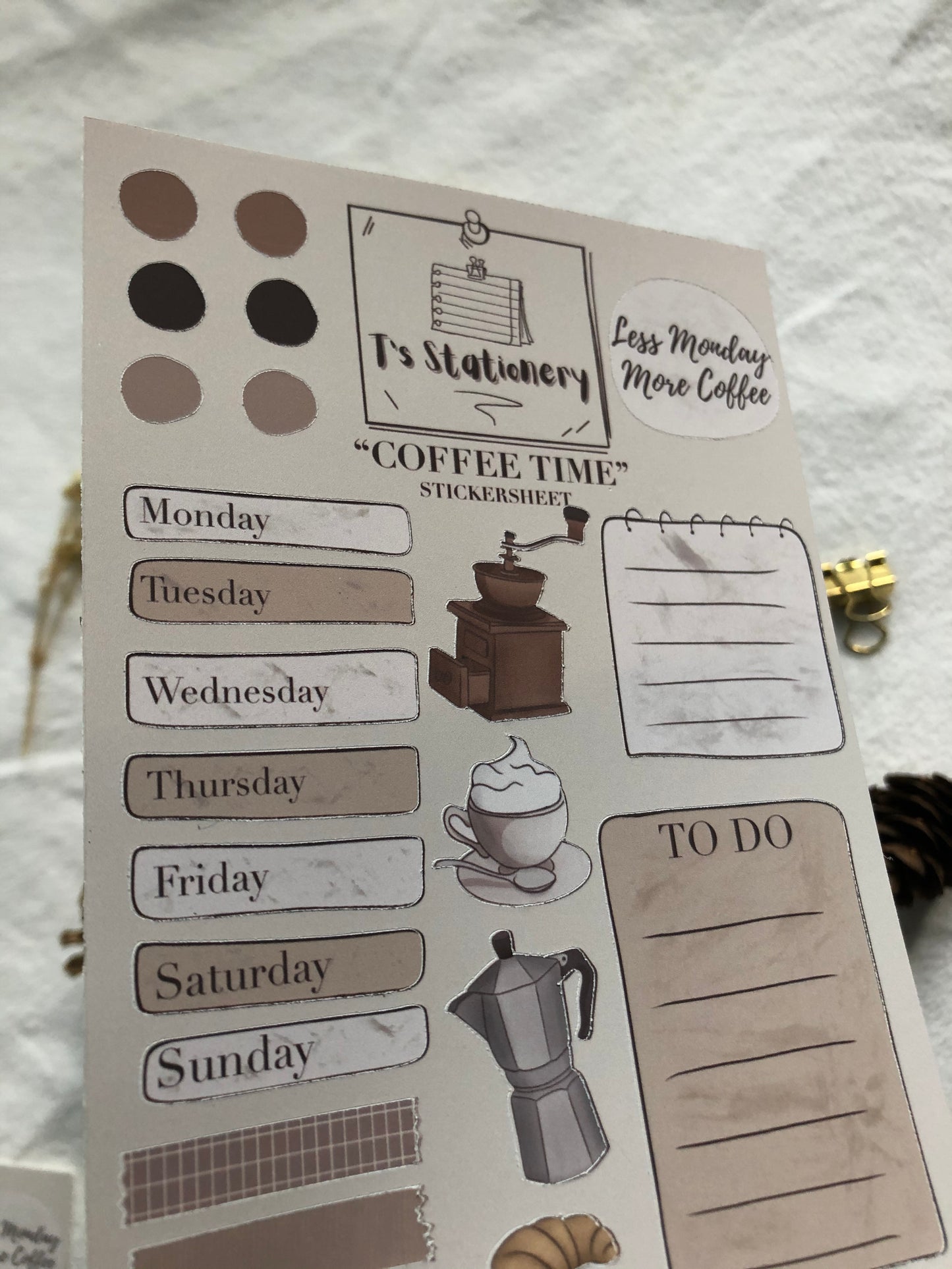 "Coffee Time" Planner Stickers