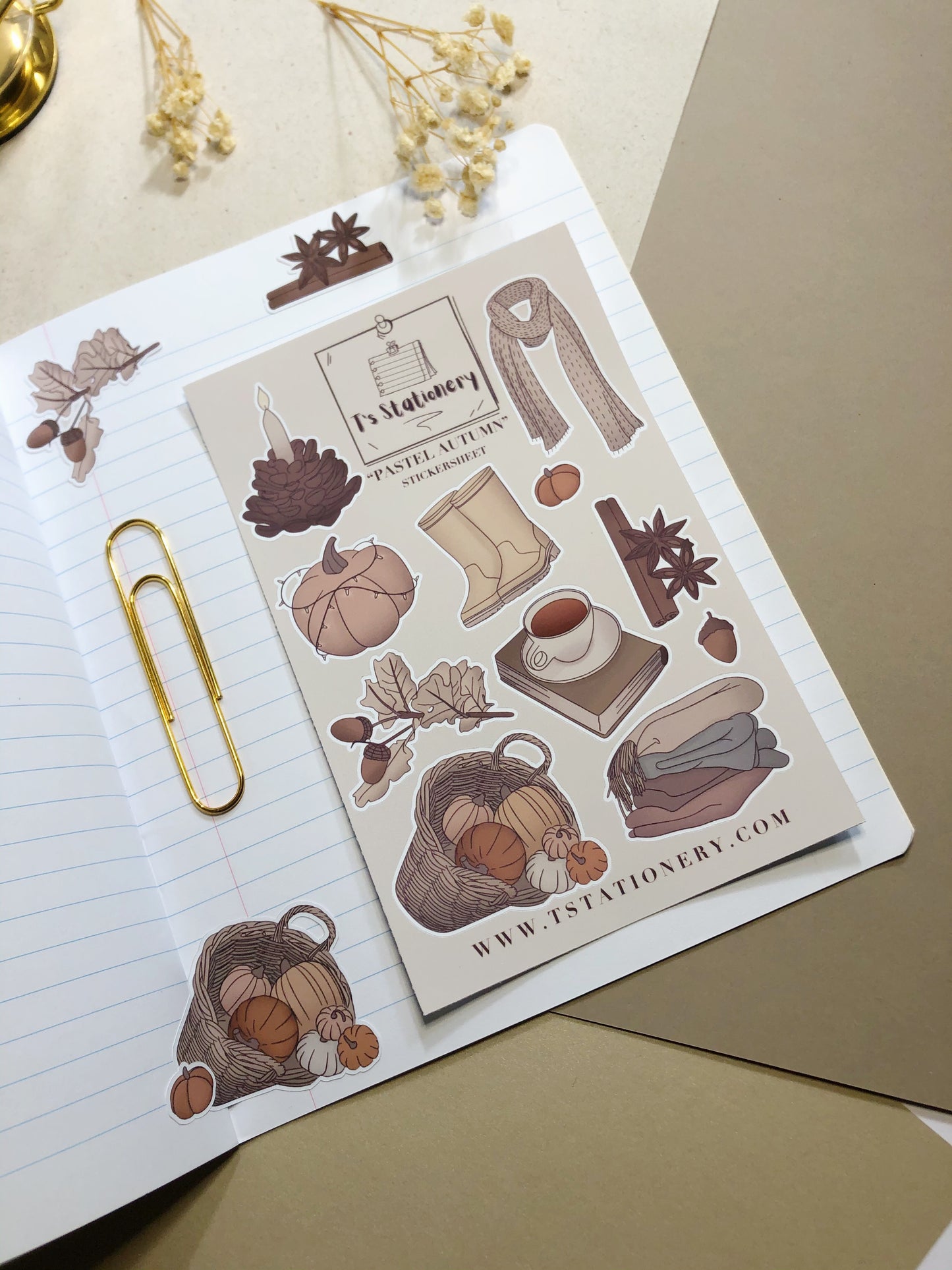 Fall Stickers Set Of 3