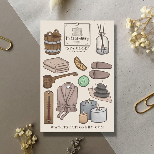 "Spa Mood" Sticker Sheet