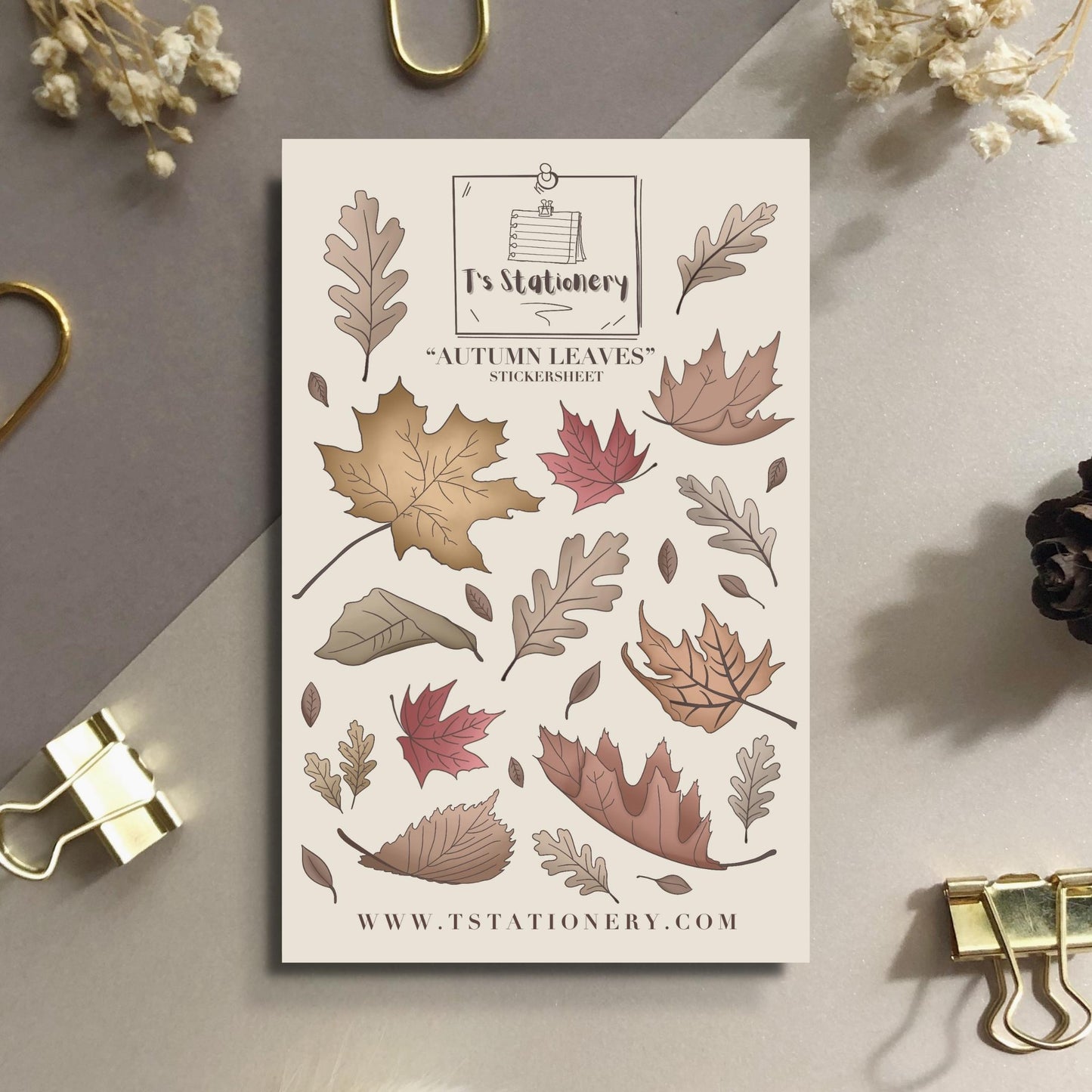 "Autumn Leaves" Sticker Sheet