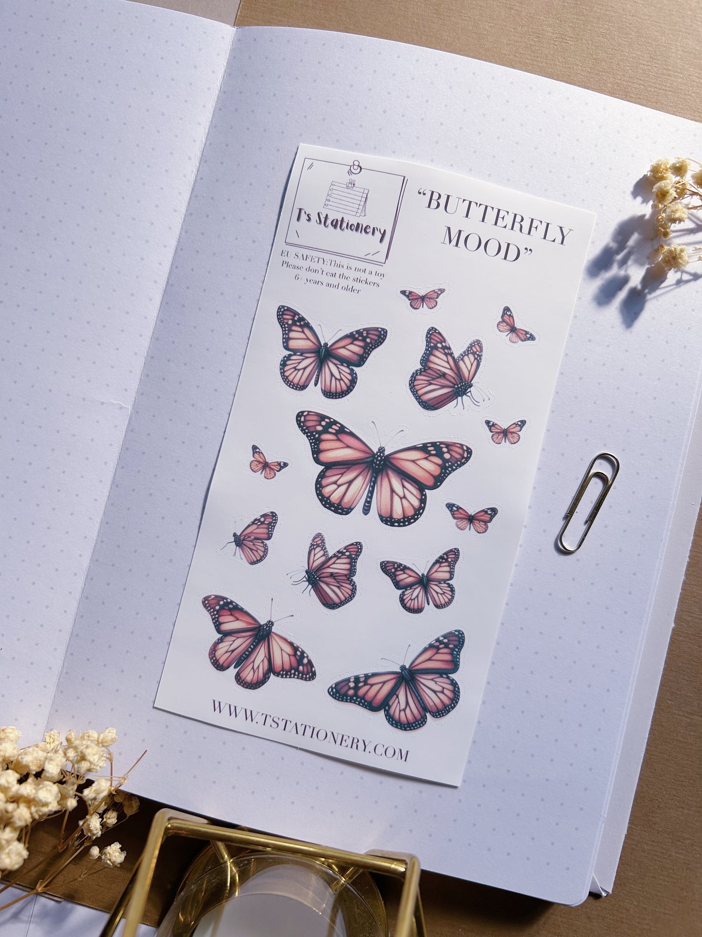 "Butterfly Mood" Sticker Sheet