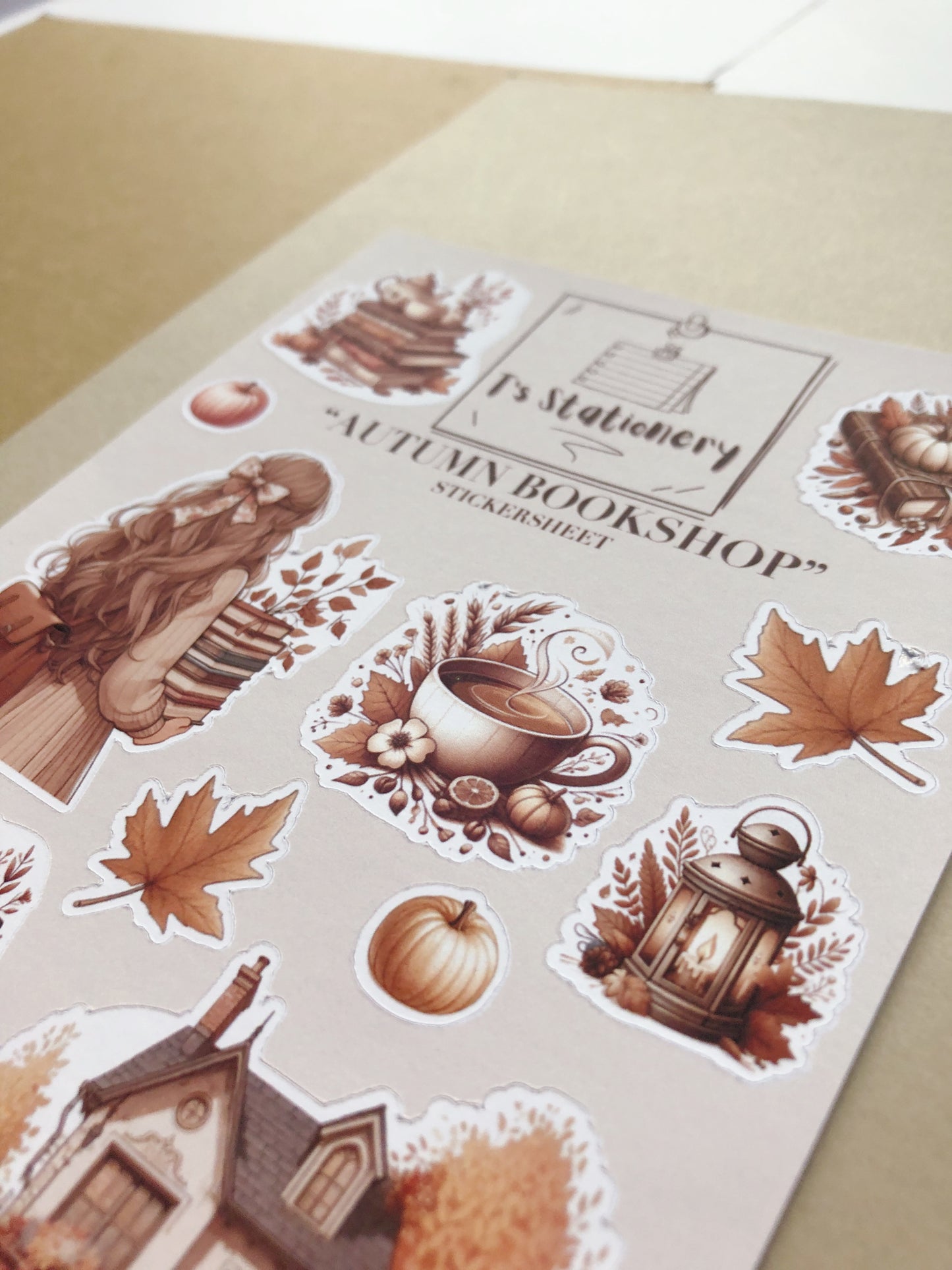 "Autumn Bookshop" Sticker Sheet