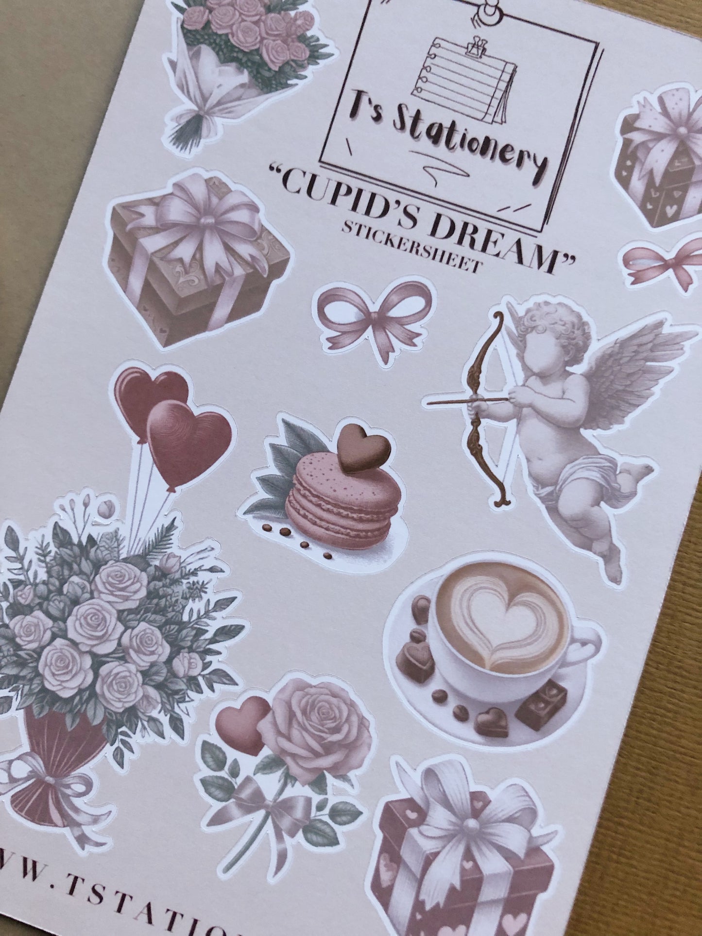 "Cupid's Dream" Sticker Sheet