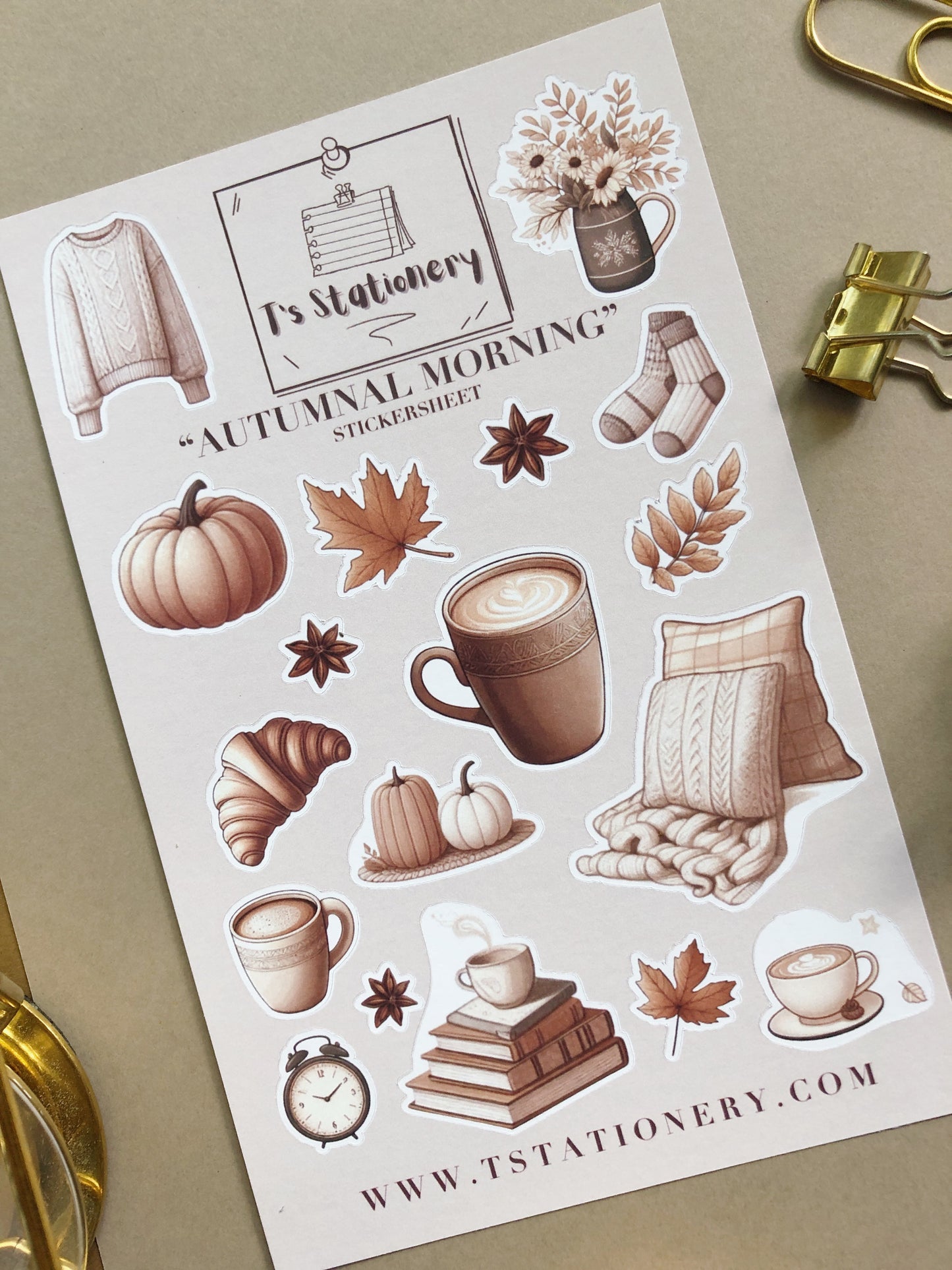 "Autumnal Morning" Sticker Sheet